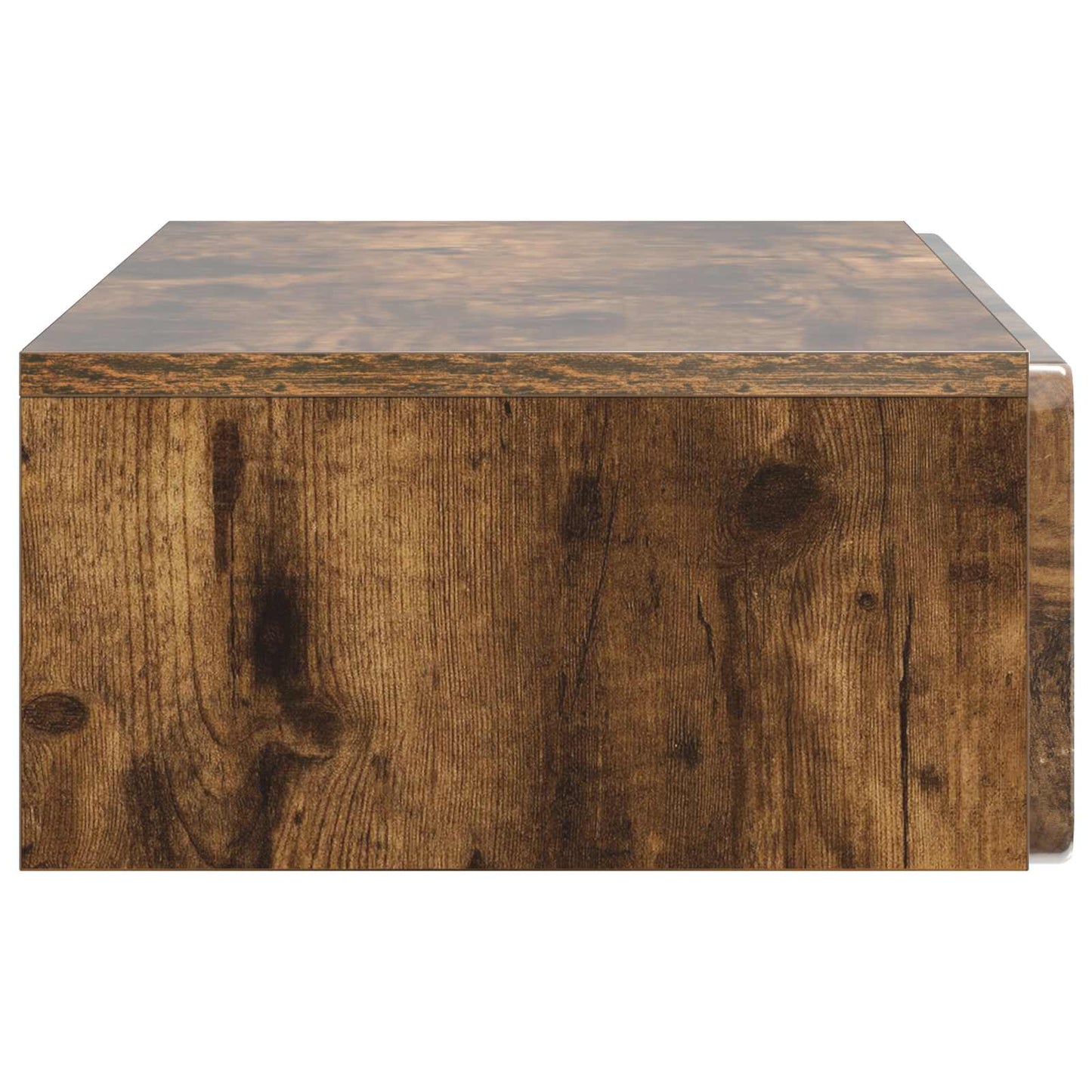 Vegghengt Sidebord Røkt Eik 87,5 x 34,5 x 17 cm Konstruert tre