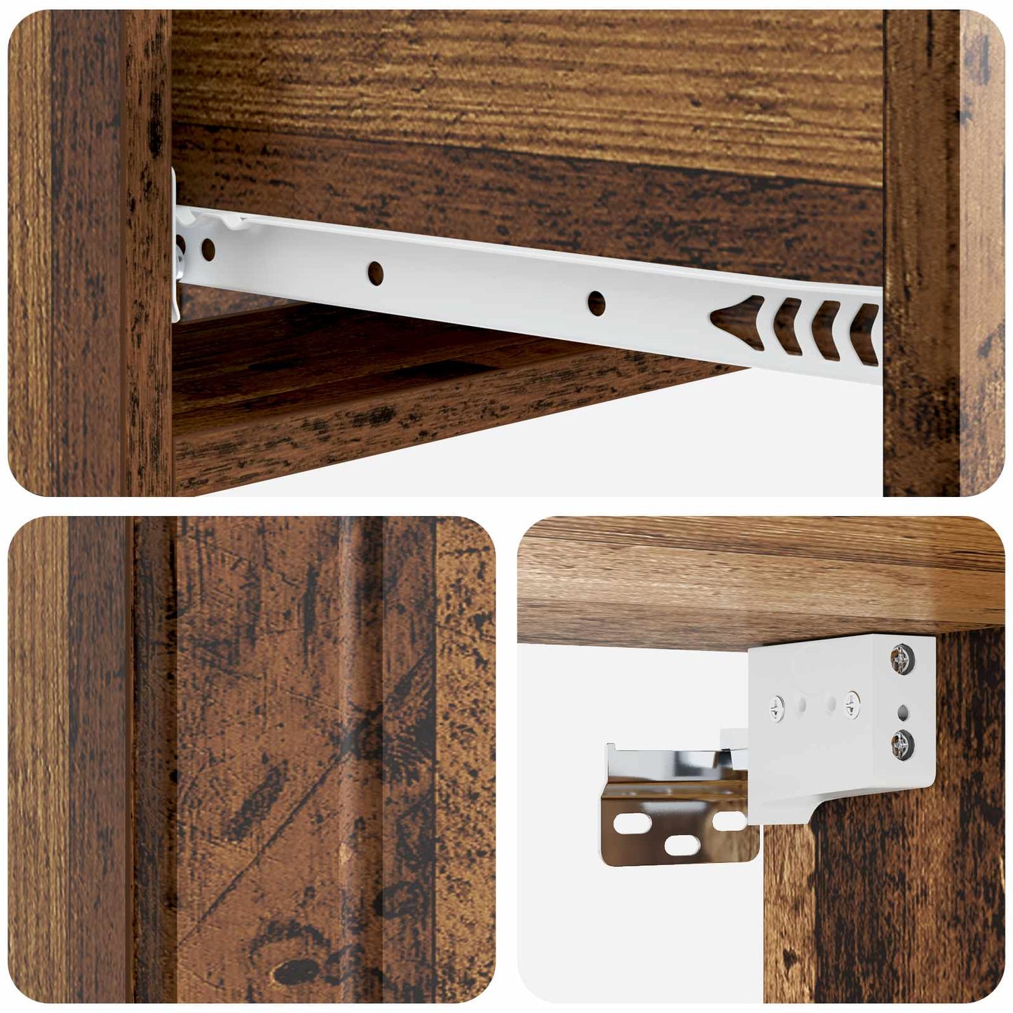 Vegghengt Sidebord Gammelt tre 87,5 x 34,5 x 17 cm