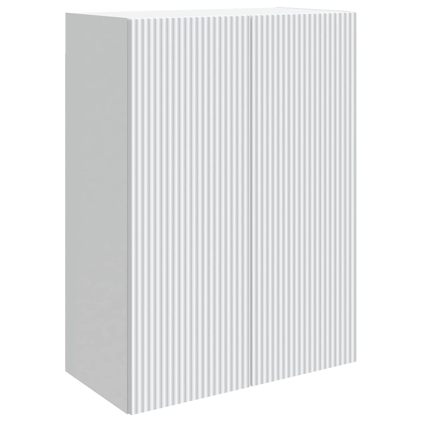 Vegghengt skap Hvit 66 x 34,5 x 90 cm Konstruert tre