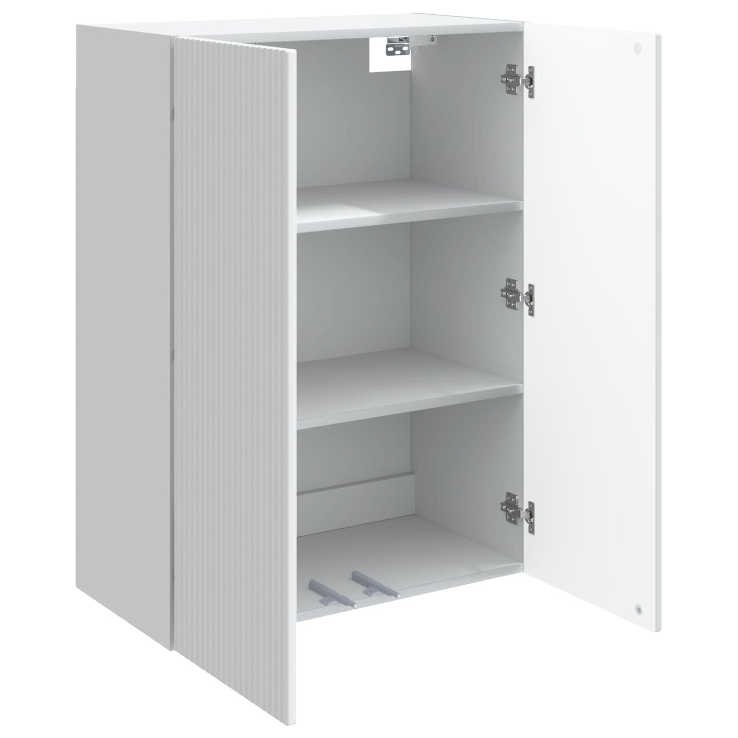 Vegghengt skap Hvit 66 x 34,5 x 90 cm Konstruert tre