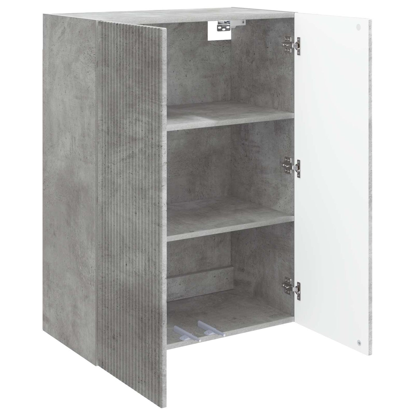 Vegghengt skap Betonggrå 66 x 34,5 x 90 cm Konstruert tre