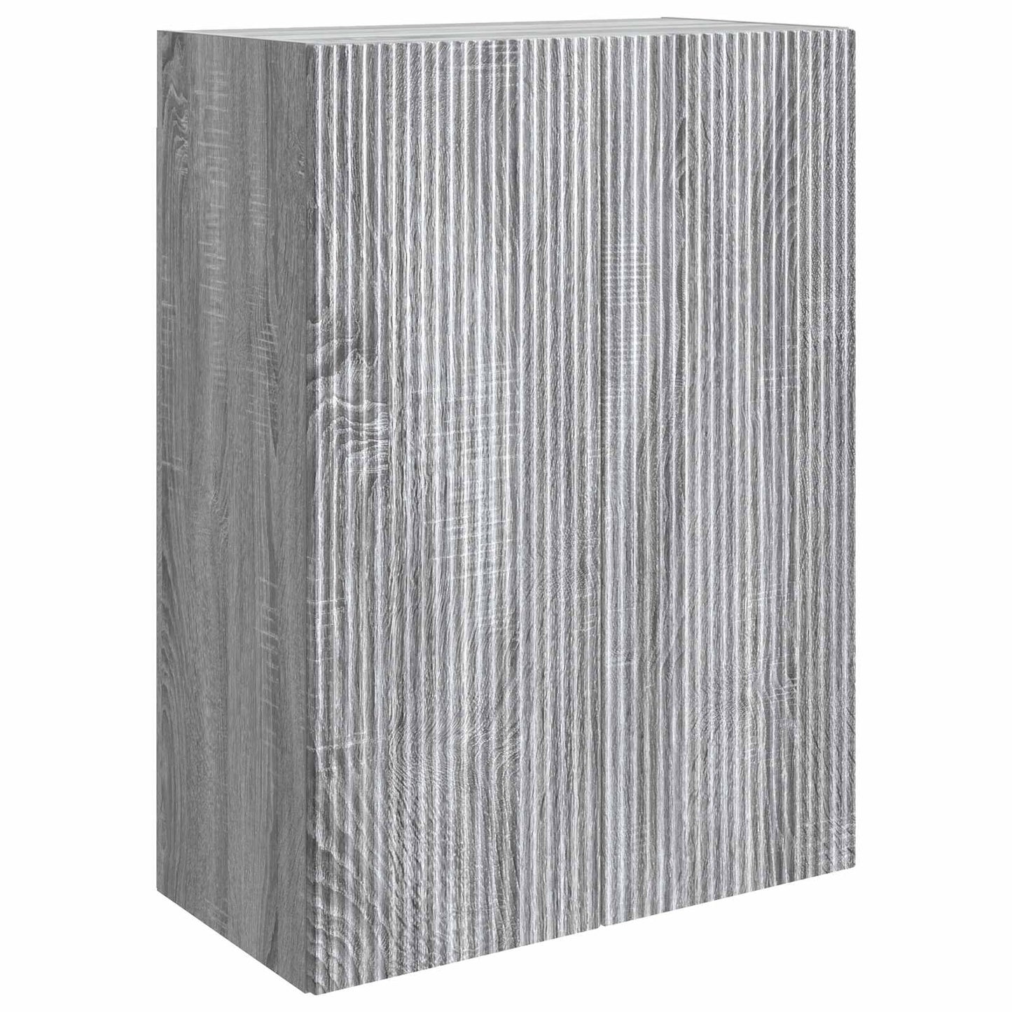Vegghengt skap Grå Sonoma 66 x 34,5 x 90 cm Konstruert tre