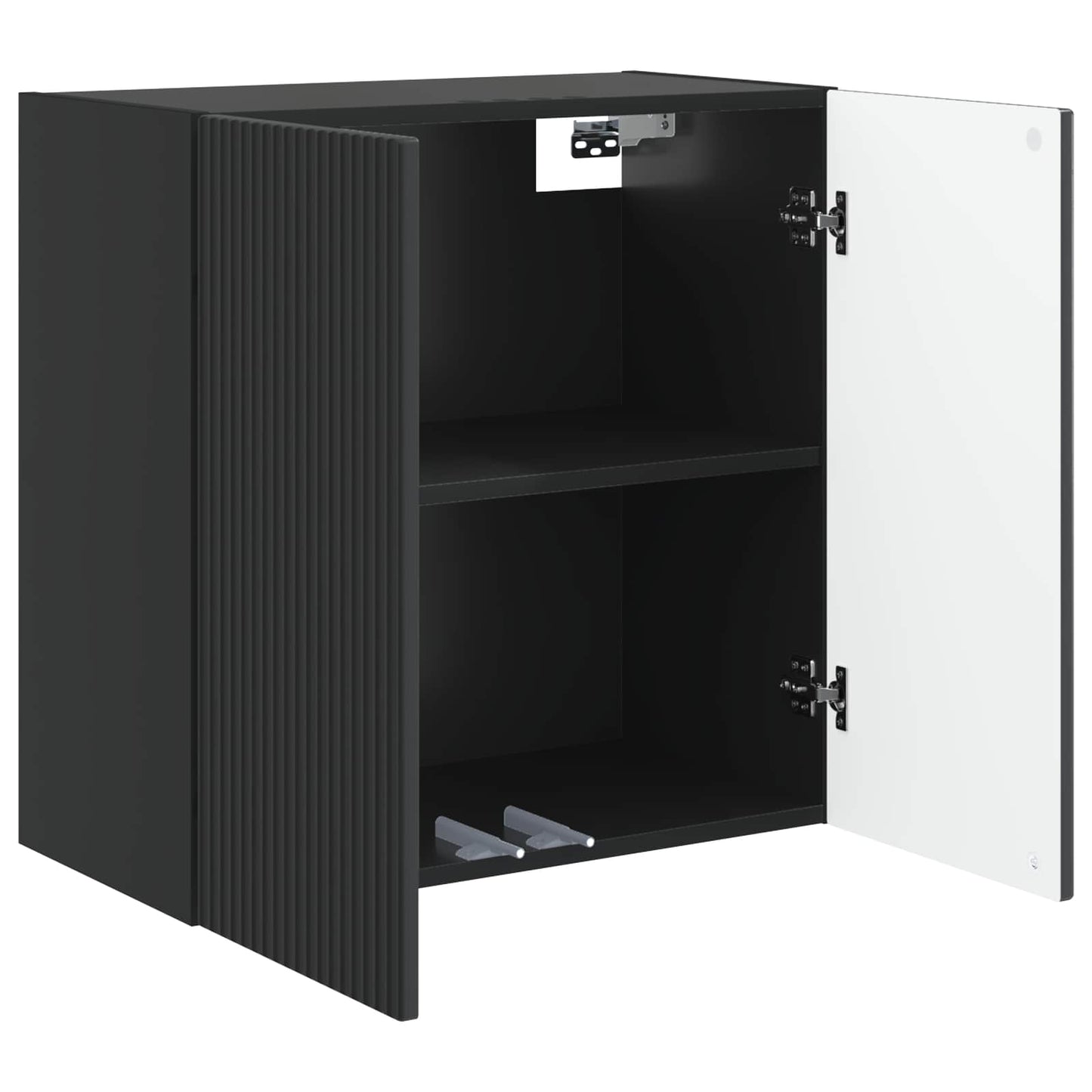 Vegghengt skap Svart 59 x 31 x 60 cm Konstruert tre