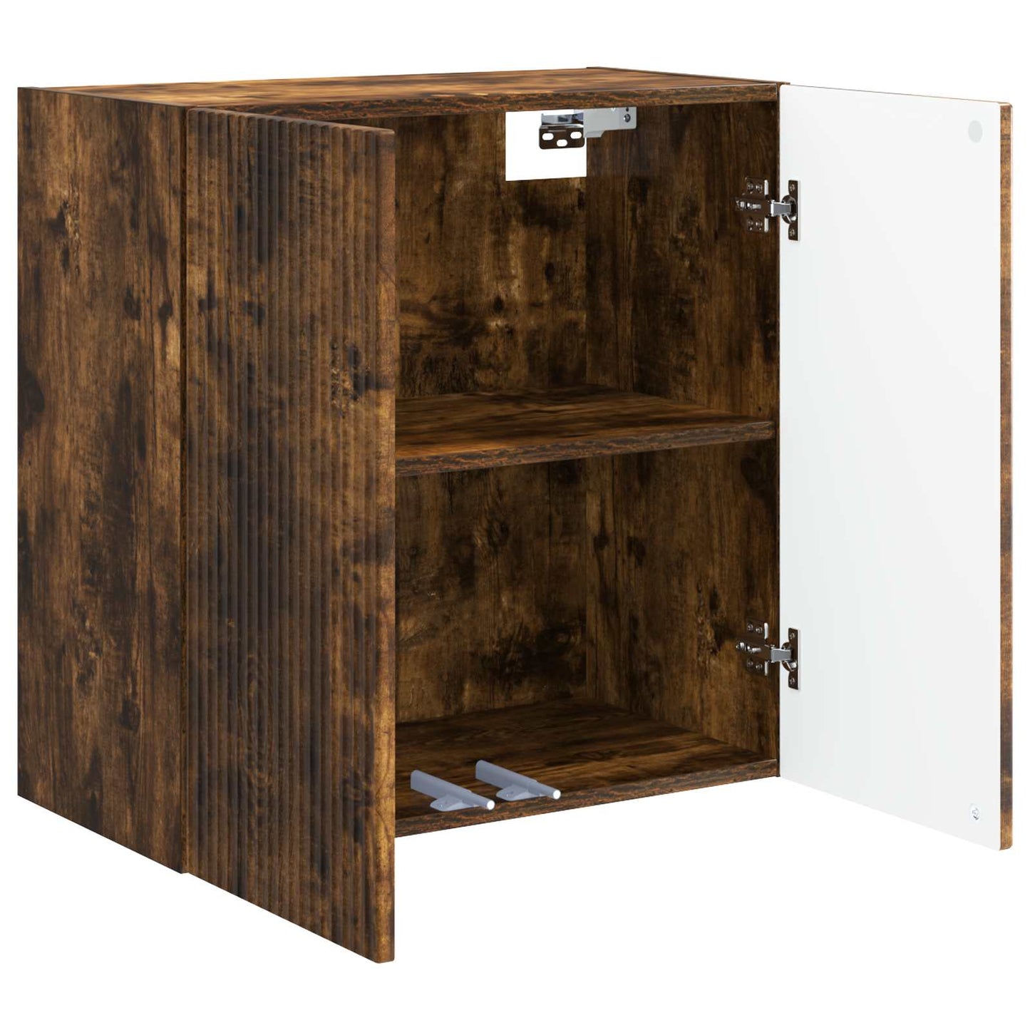 Vegghengt skap Røkt Eik 59 x 31 x 60 cm Konstruert tre