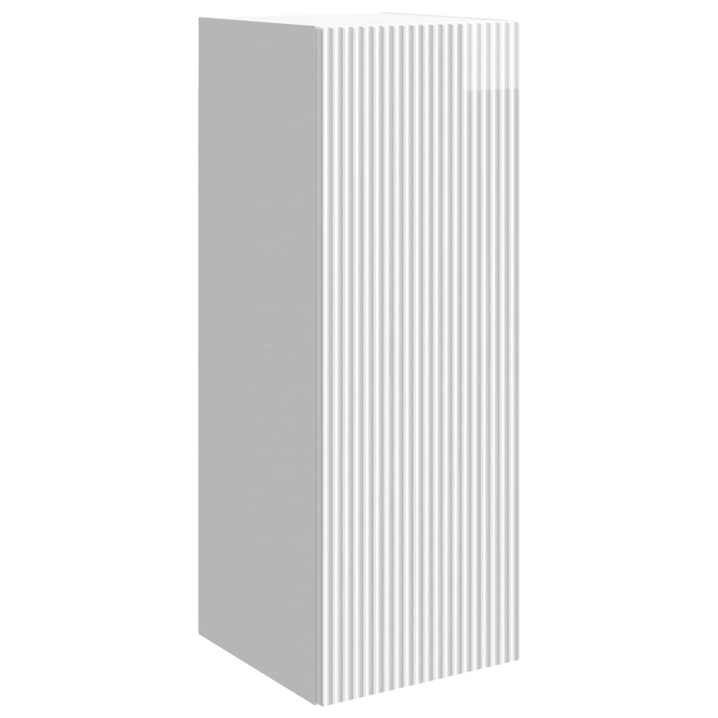 Vegghengt skap Høgglans hvit 33 x 34,5 x 90 cm Konstruert tre