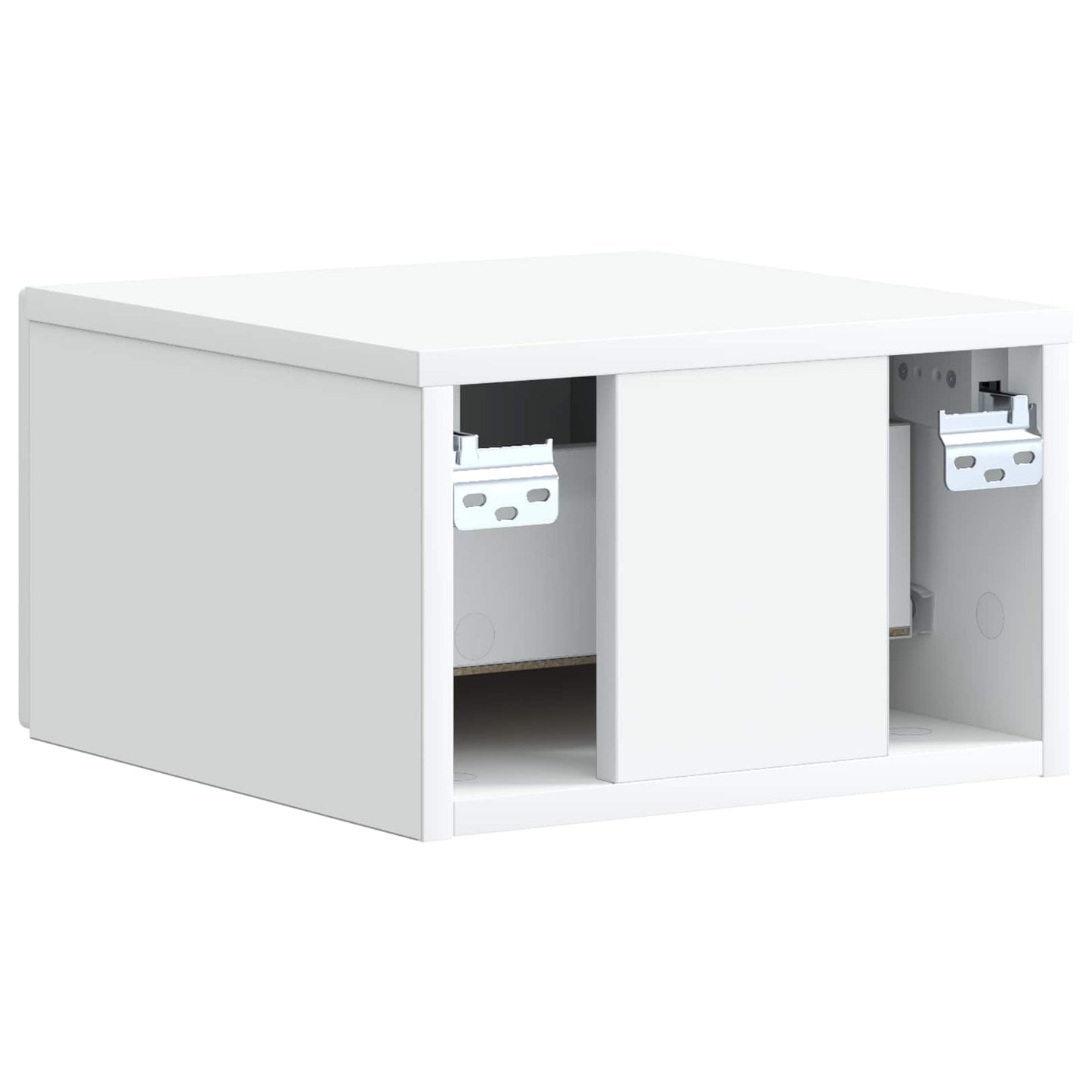 Vegghengt Nattbord 2 pcs Hvit 33 x 34,5 x 20 cm Konstruert tre