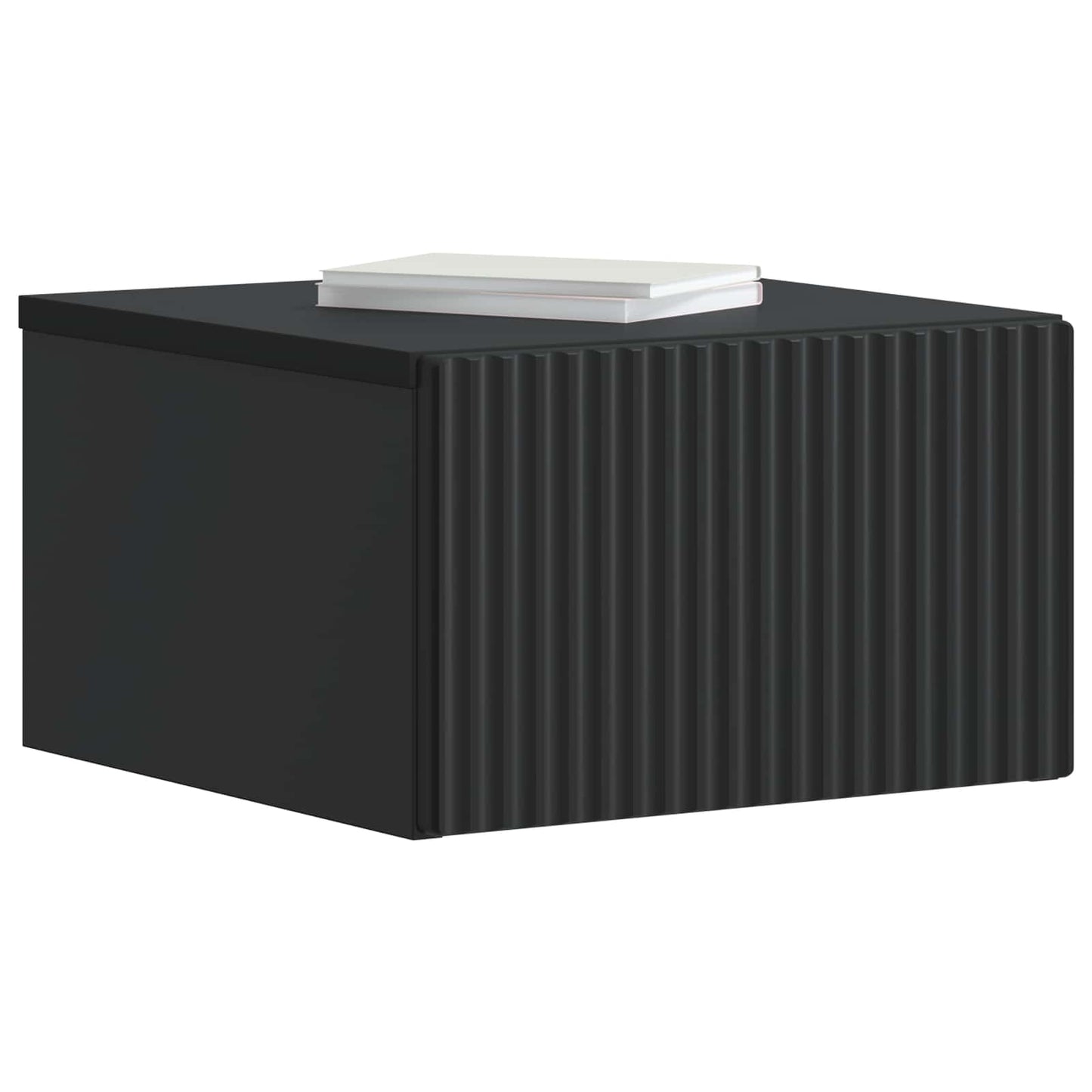 Vegghengt Nattbord Svart 33 x 34,5 x 20 cm Konstruert tre