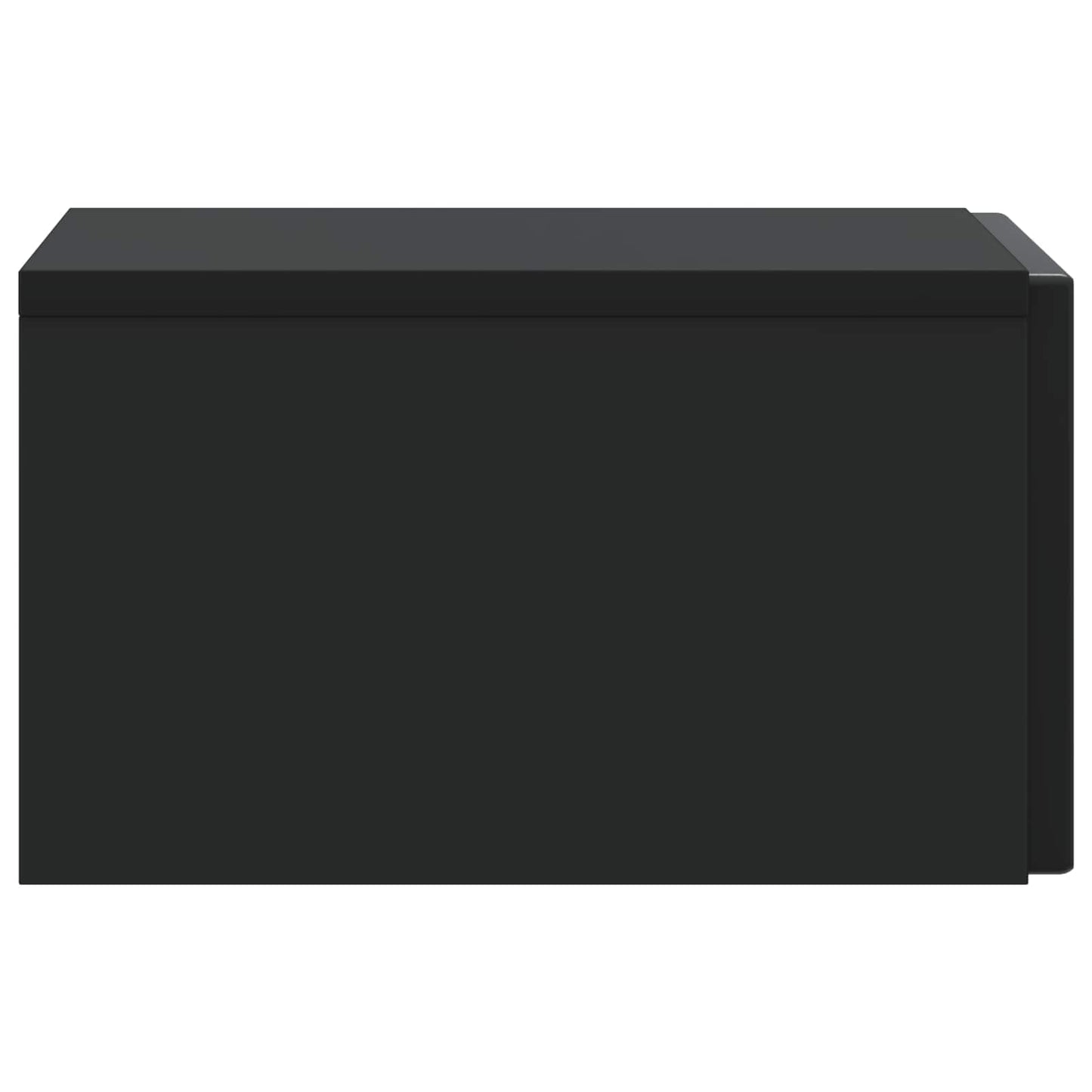 Vegghengt Nattbord Svart 33 x 34,5 x 20 cm Konstruert tre