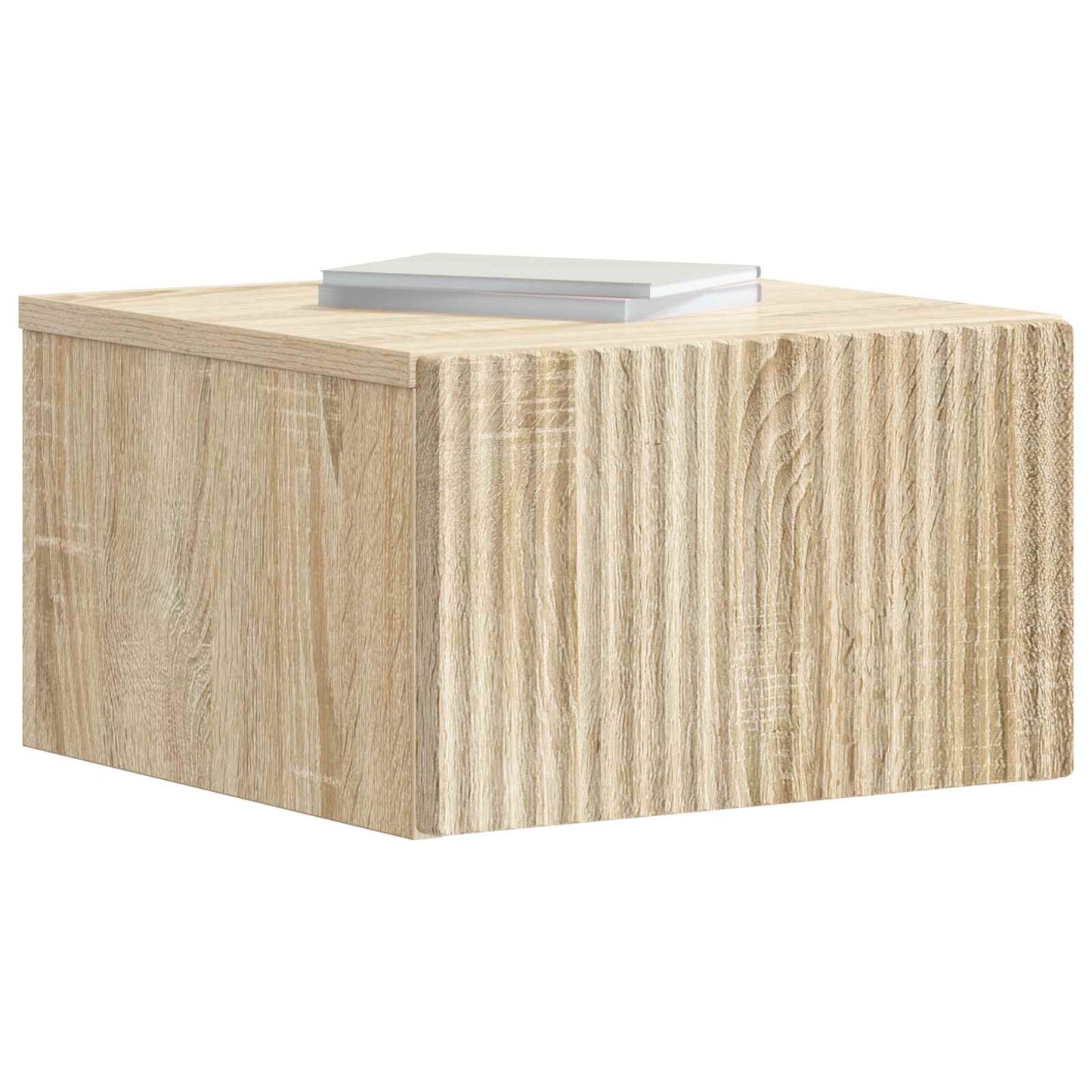 Vegghengt Nattbord Sonoma eik 33 x 34,5 x 20 cm Konstruert tre