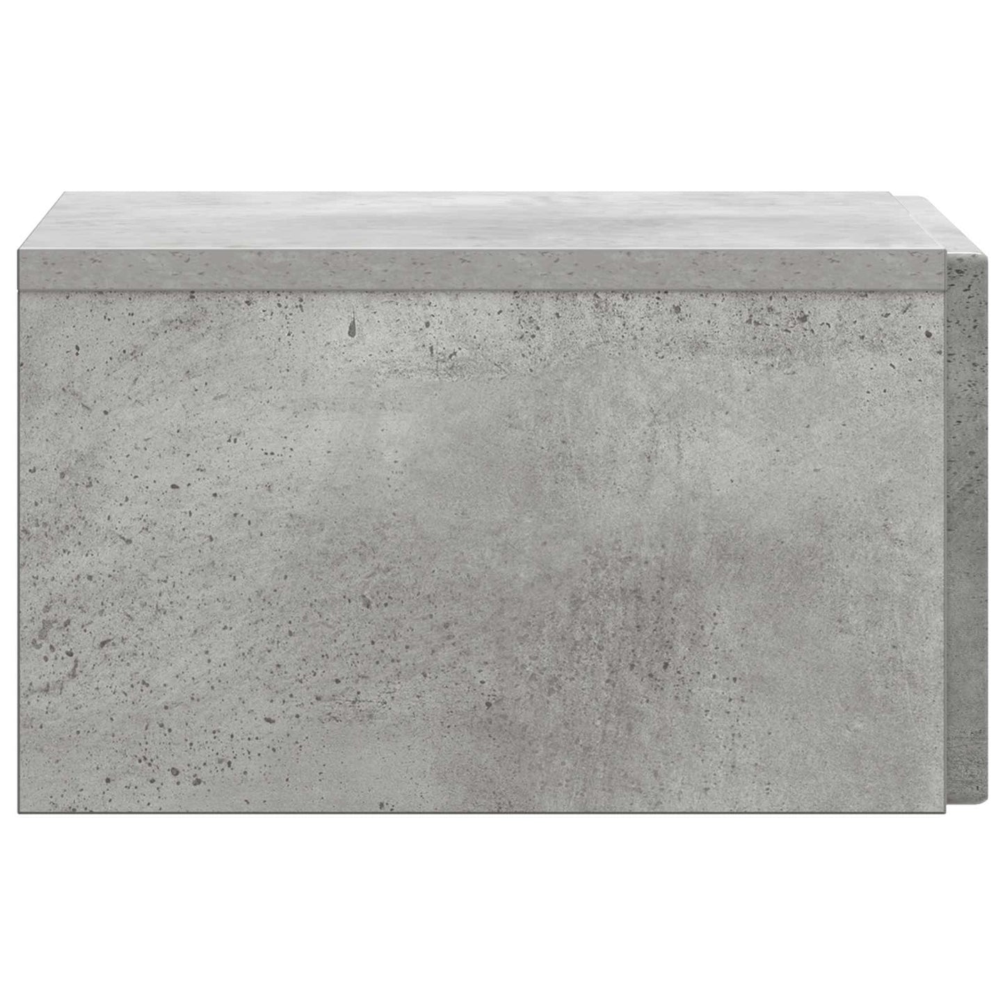 Vegghengt Nattbord Betonggrå 33 x 34,5 x 20 cm Konstruert tre