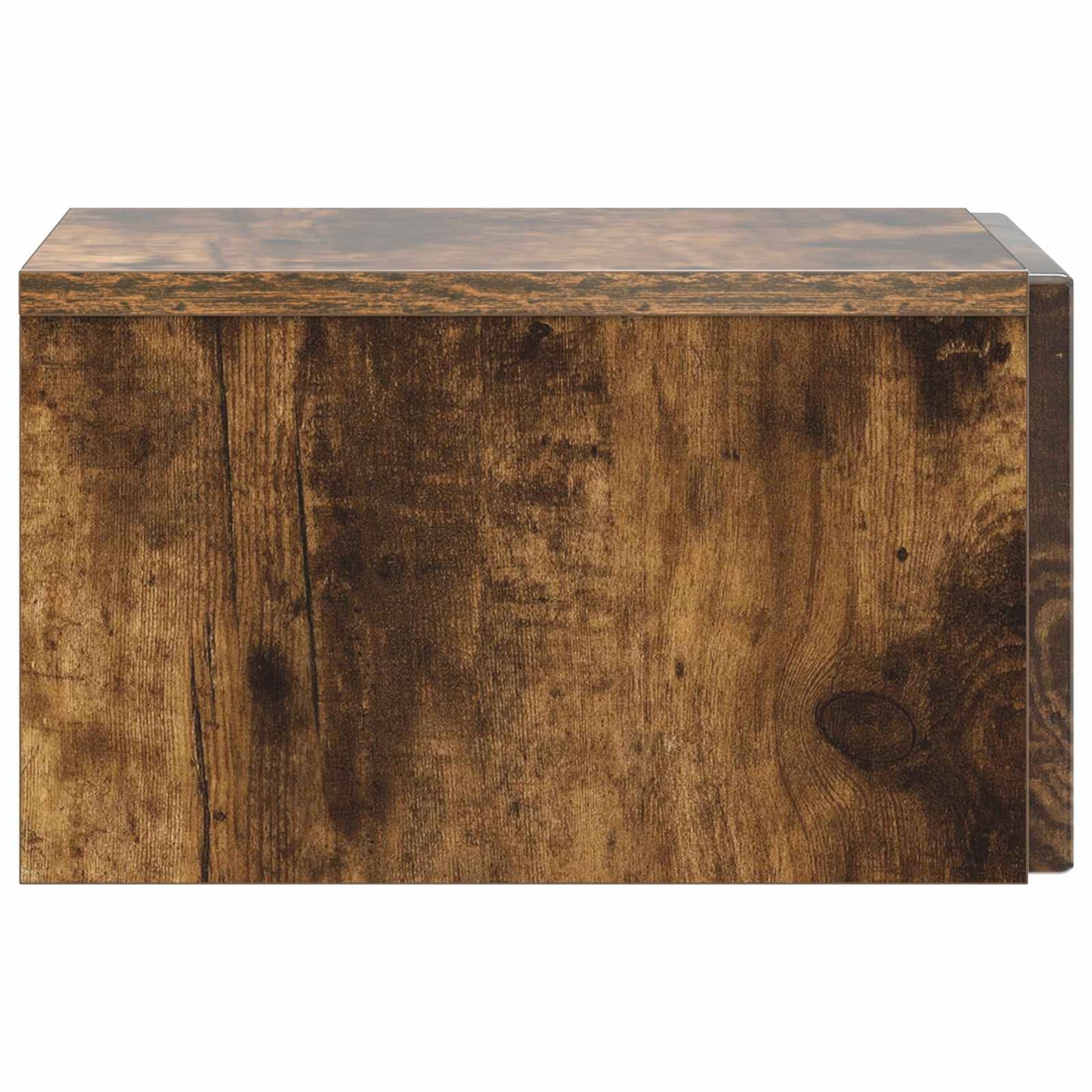 Vegghengt Nattbord Røkt Eik 33 x 34,5 x 20 cm Konstruert tre