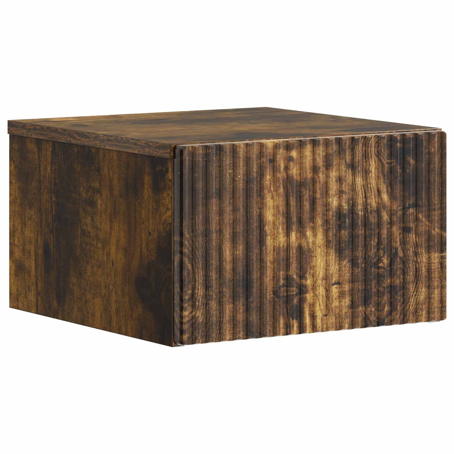 Vegghengt Nattbord med skuff 2 pcs Røkt Eik 33 x 34,5 x 20 cm