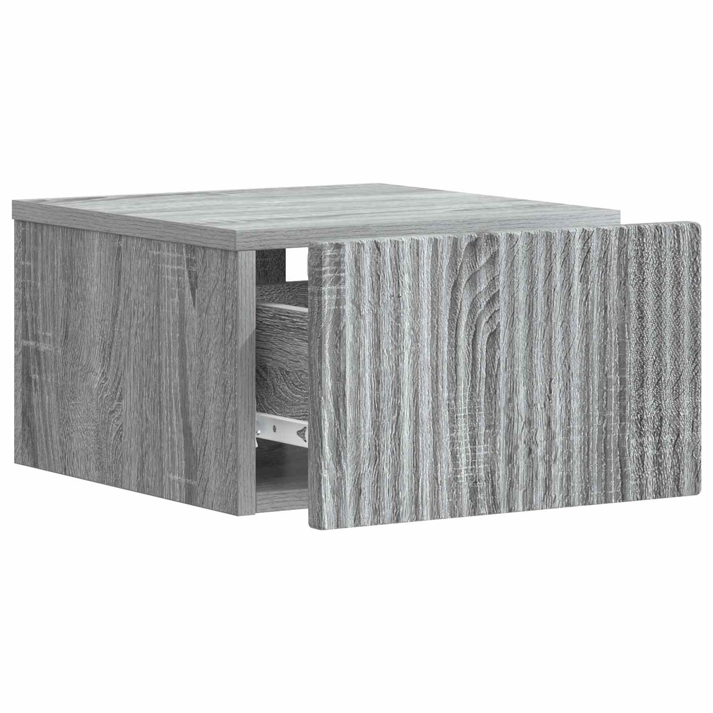 Vegghengt Nattbord Grå sonoma 33 x 34,5 x 20 cm Konstruert tre