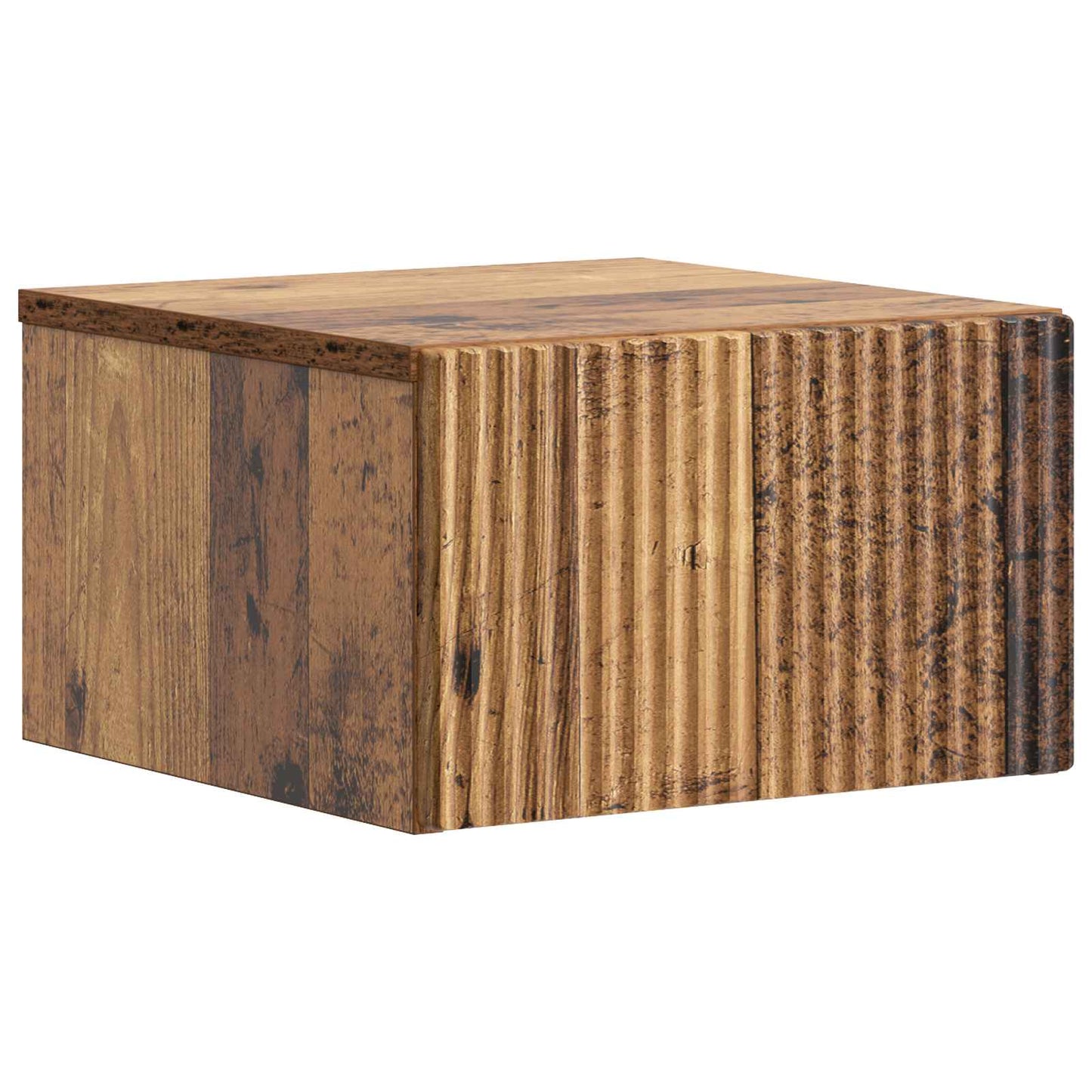 Vegghengt Nattbord Gammelt tre 33 x 34,5 x 20 cm Konstruert tre