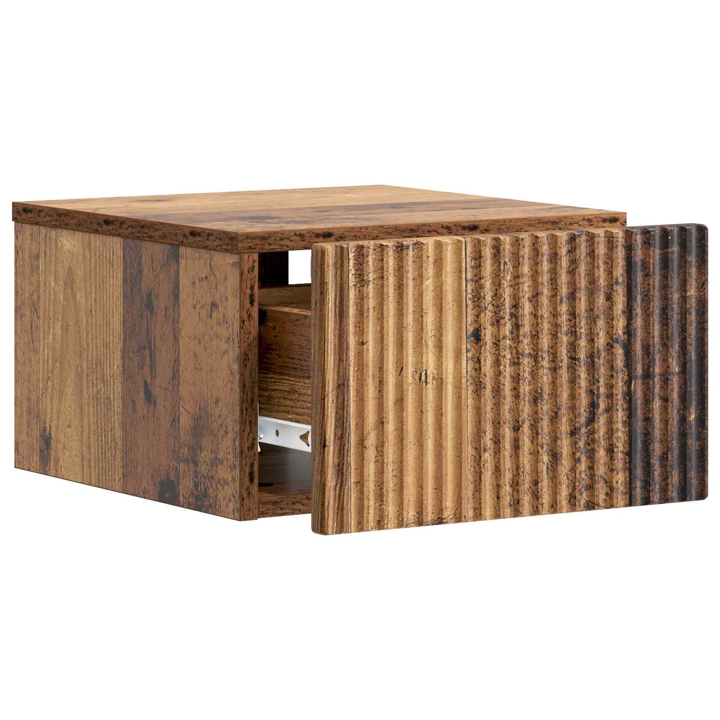 Vegghengt Nattbord Gammelt tre 33 x 34,5 x 20 cm Konstruert tre