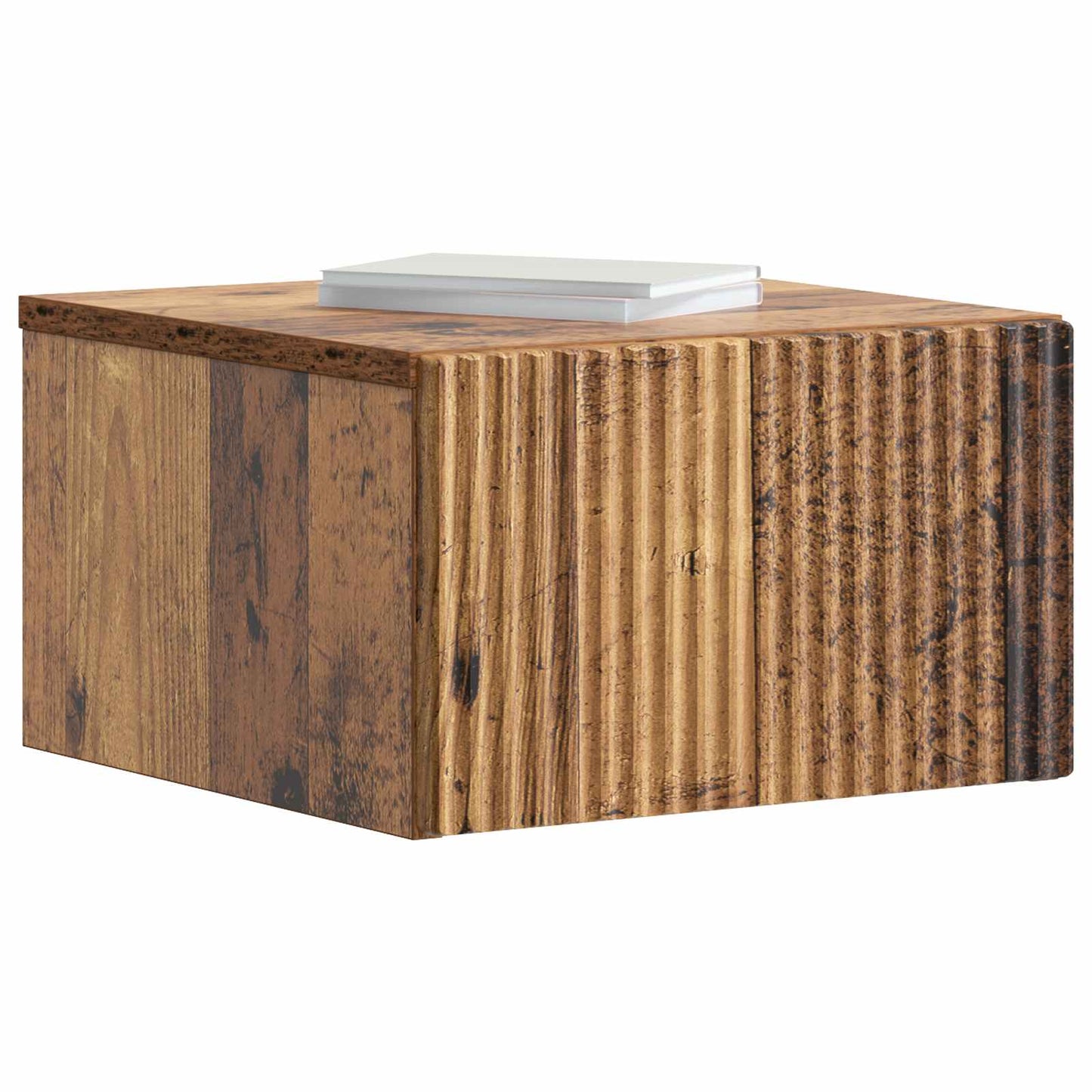 Vegghengt Nattbord Gammelt tre 33 x 34,5 x 20 cm Konstruert tre