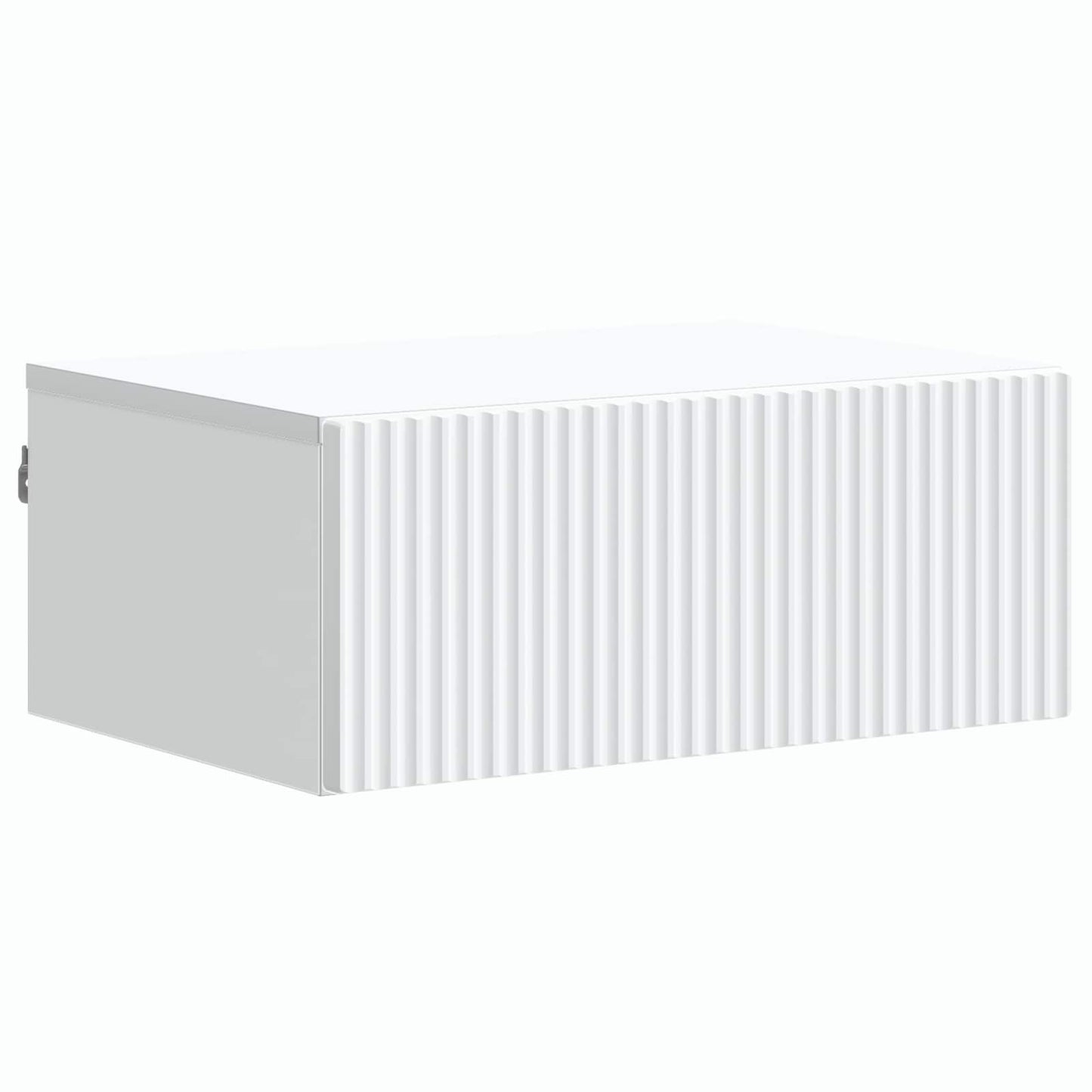 Vegghengt Nattbord 2 pcs Hvit 49 x 34,5 x 20 cm Konstruert tre