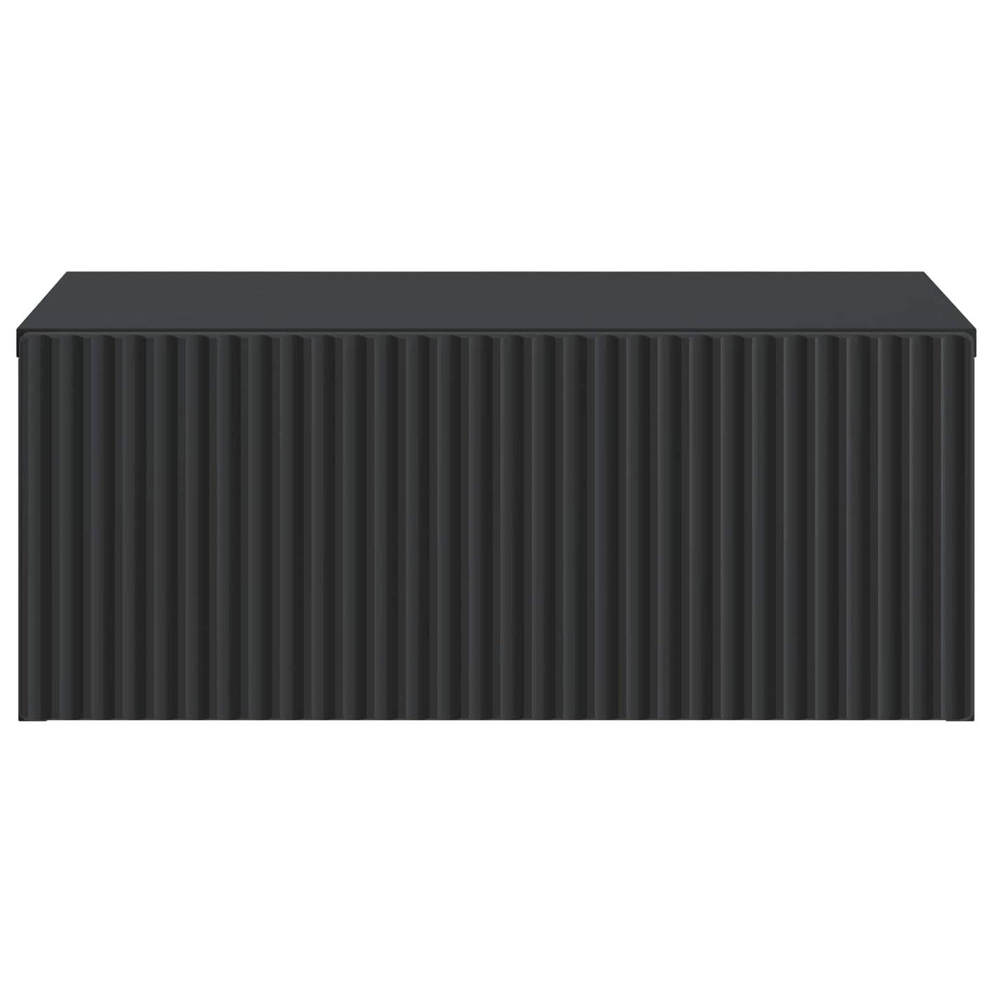 Vegghengt Nattbord Svart 49 x 34,5 x 20 cm Konstruert tre