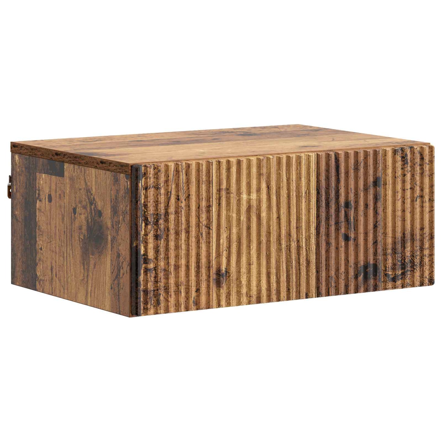 Vegghengt Nattbord Gammelt tre 49 x 34,5 x 20 cm Konstruert tre