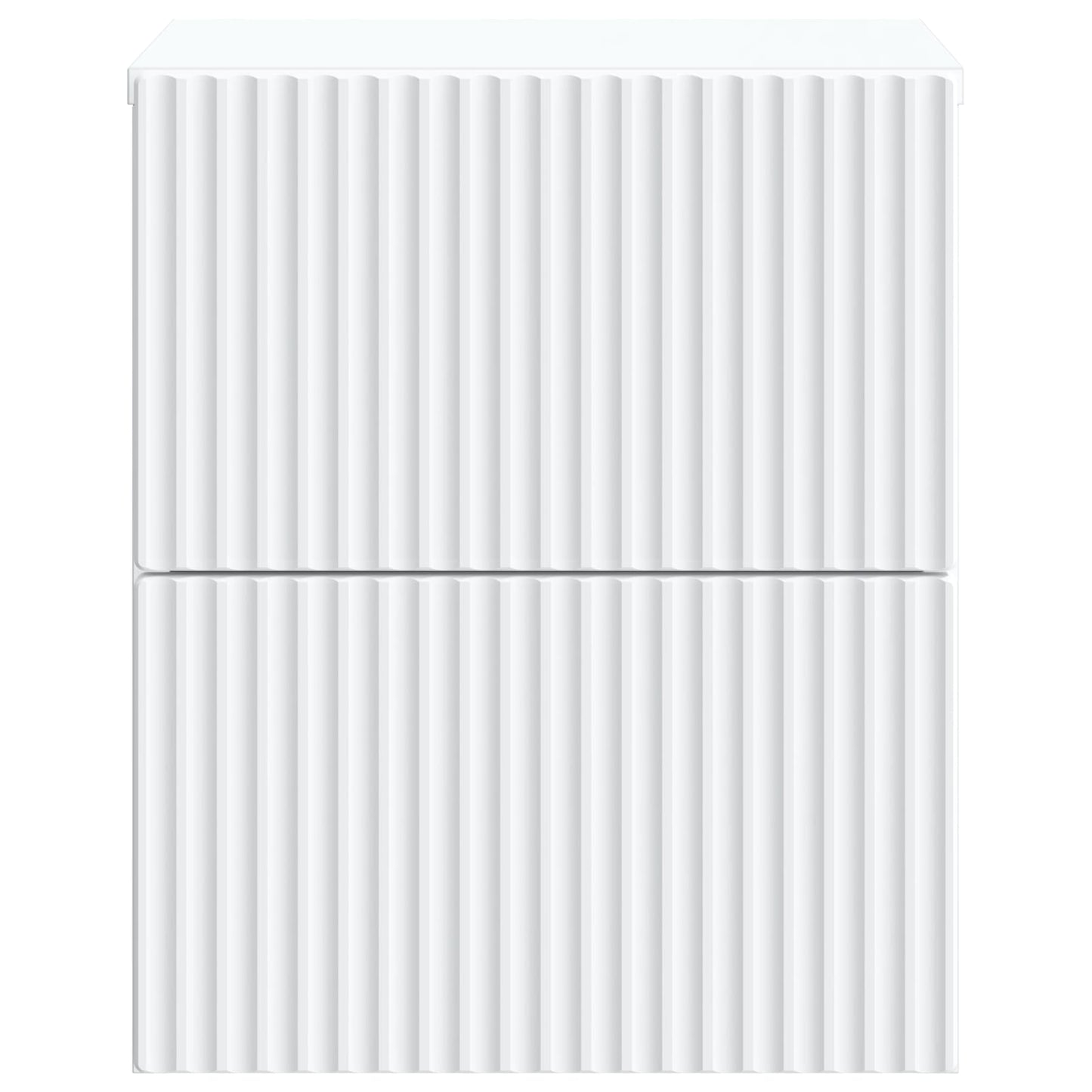 Vegghengt Nattbord 2 pcs Hvit 33 x 34,5 x 40 cm Konstruert tre