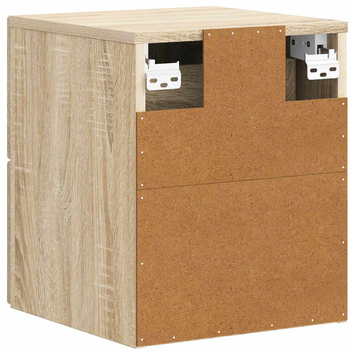 Vegghengt Nattbord Sonoma eik 33 x 34,5 x 40 cm Konstruert tre