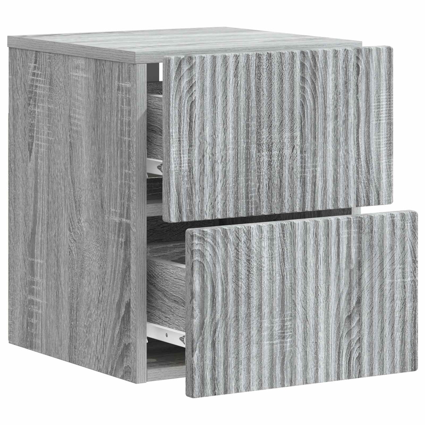 Vegghengt Nattbord Grå sonoma 33 x 34,5 x 40 cm Konstruert tre