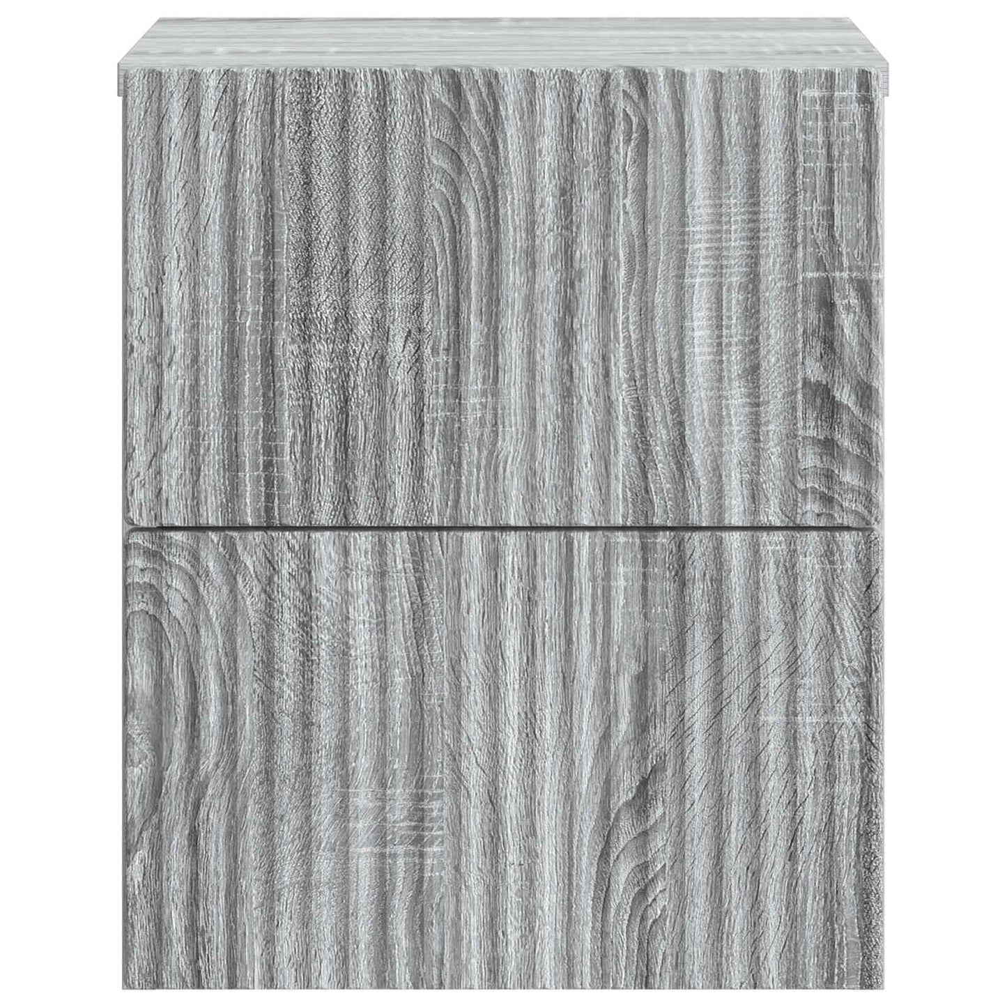 Vegghengt Nattbord Grå sonoma 33 x 34,5 x 40 cm Konstruert tre