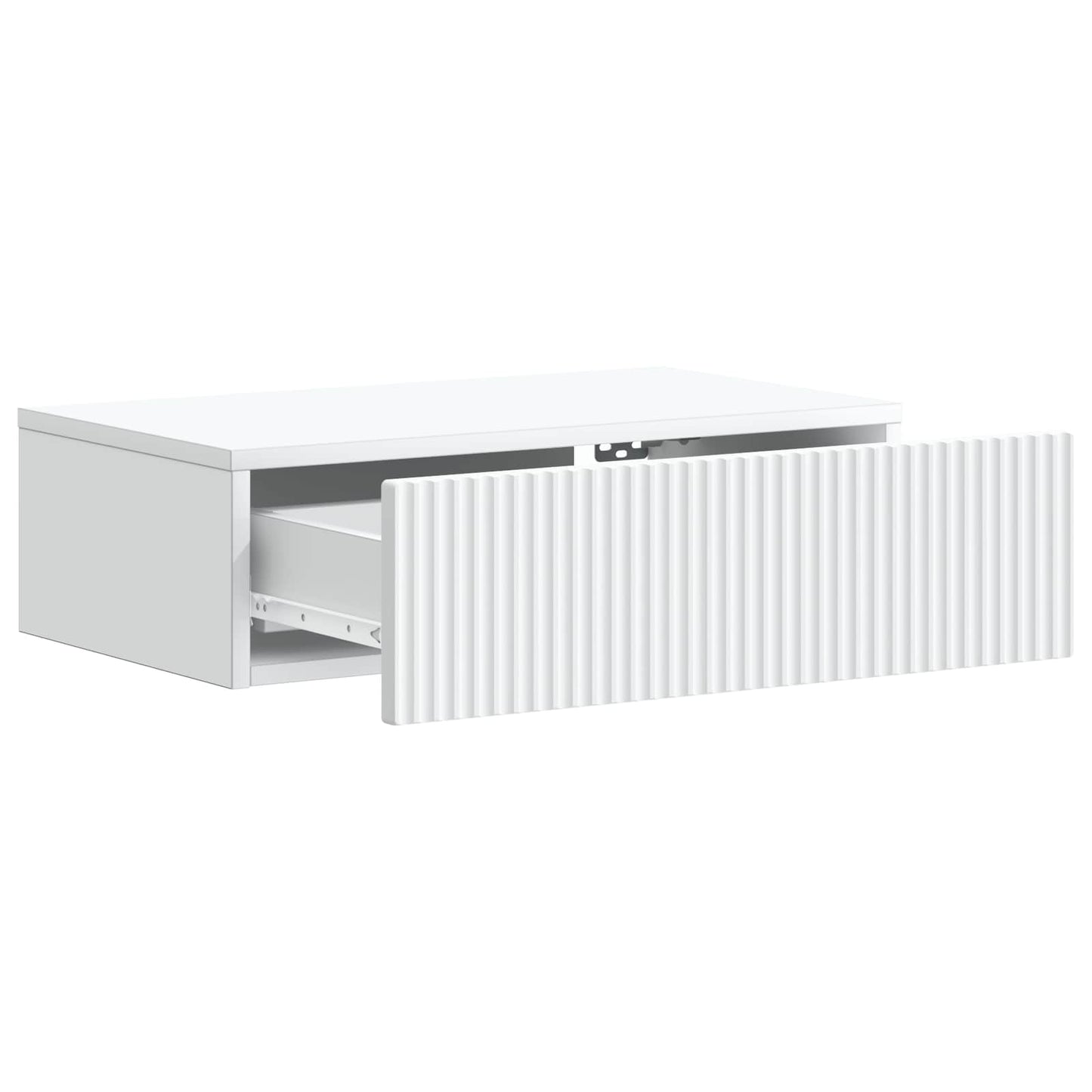 Vegghengt Sidebord Hvit 59 x 34,5 x 17 cm Konstruert tre