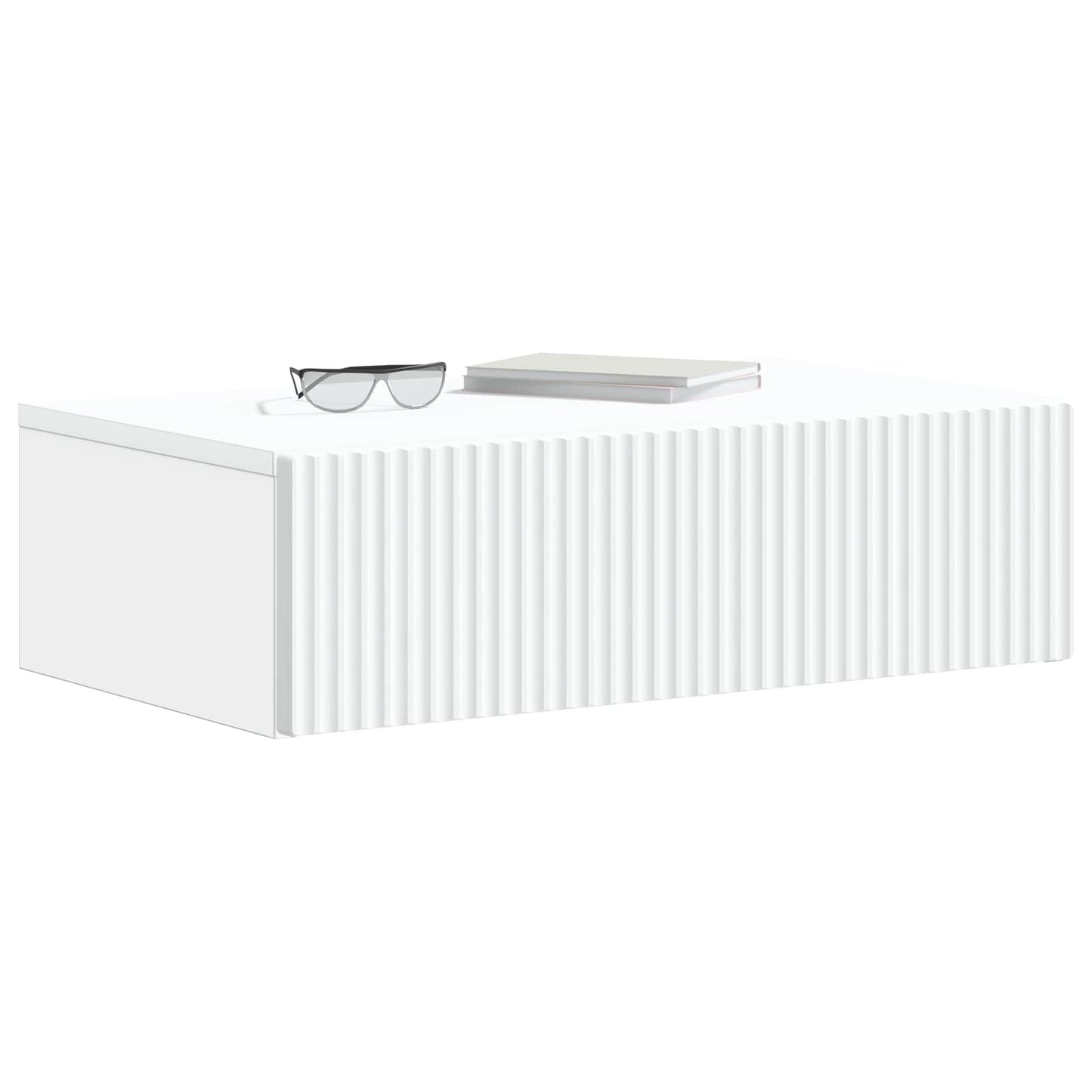 Vegghengt Sidebord Hvit 59 x 34,5 x 17 cm Konstruert tre