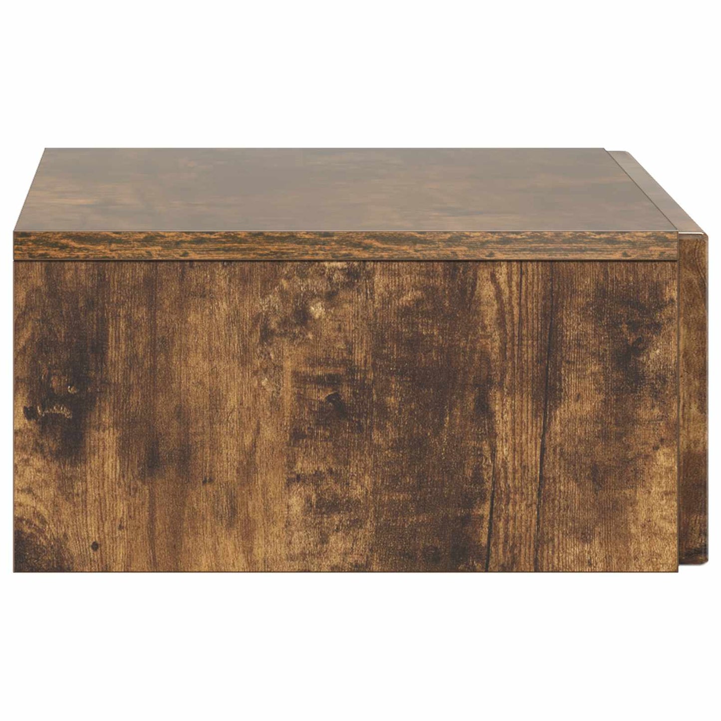 Vegghengt Sidebord Røkt Eik 59 x 34,5 x 17 cm Konstruert tre