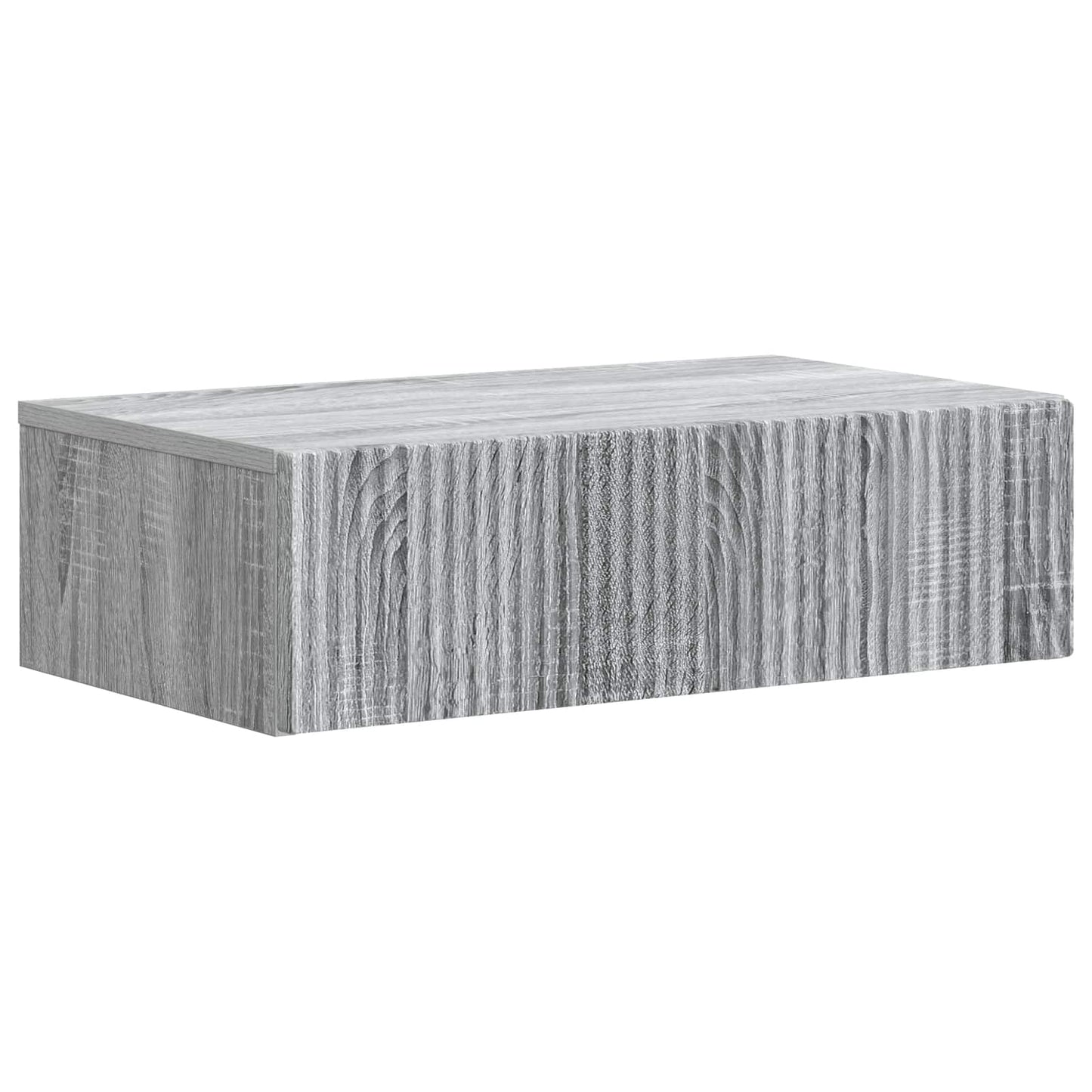 Vegghengt Sidebord Grå sonoma 59 x 34,5 x 17 cm Konstruert tre