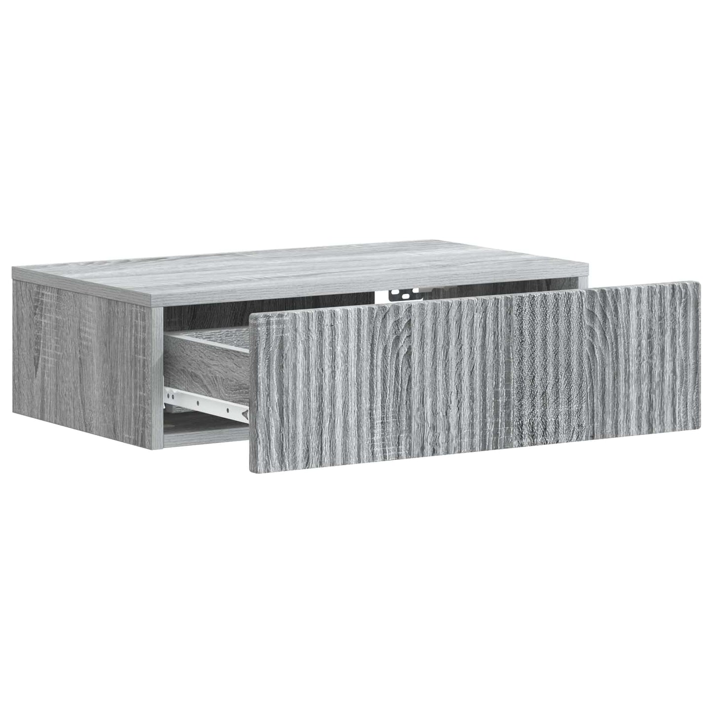 Vegghengt Sidebord Grå sonoma 59 x 34,5 x 17 cm Konstruert tre