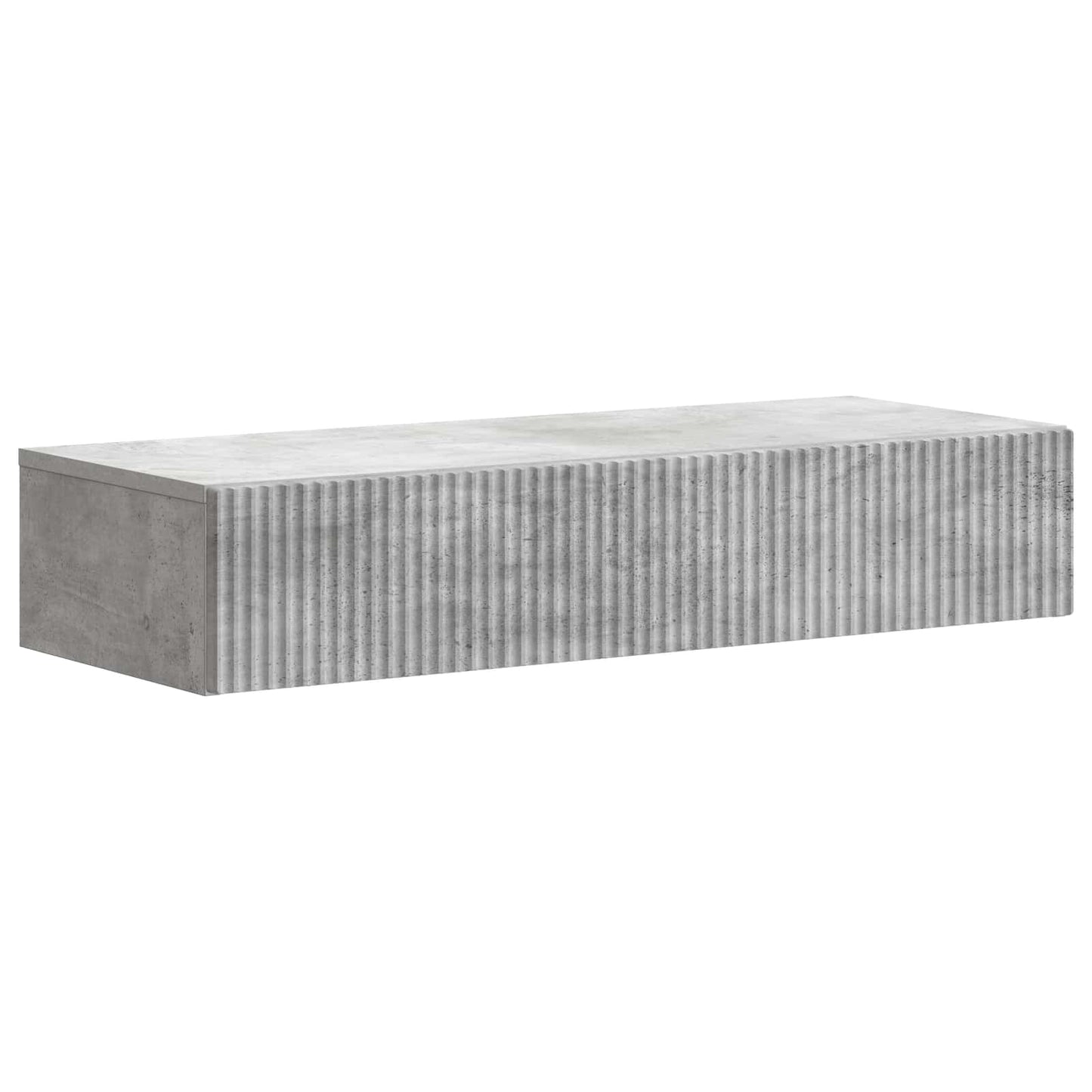 Vegghengt Sidebord Betonggrå 87,5 x 34,5 x 17 cm Konstruert tre
