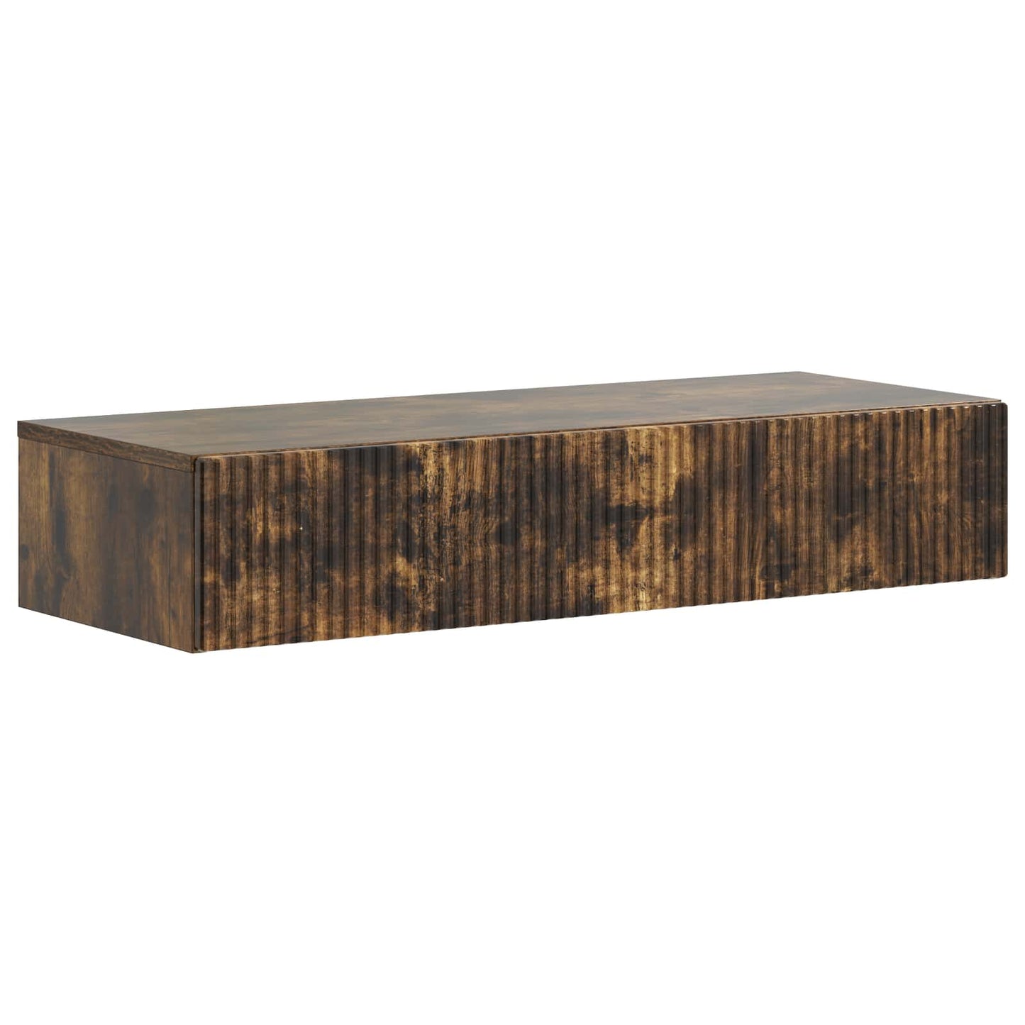 Vegghengt Sidebord Røkt Eik 87,5 x 34,5 x 17 cm Konstruert tre