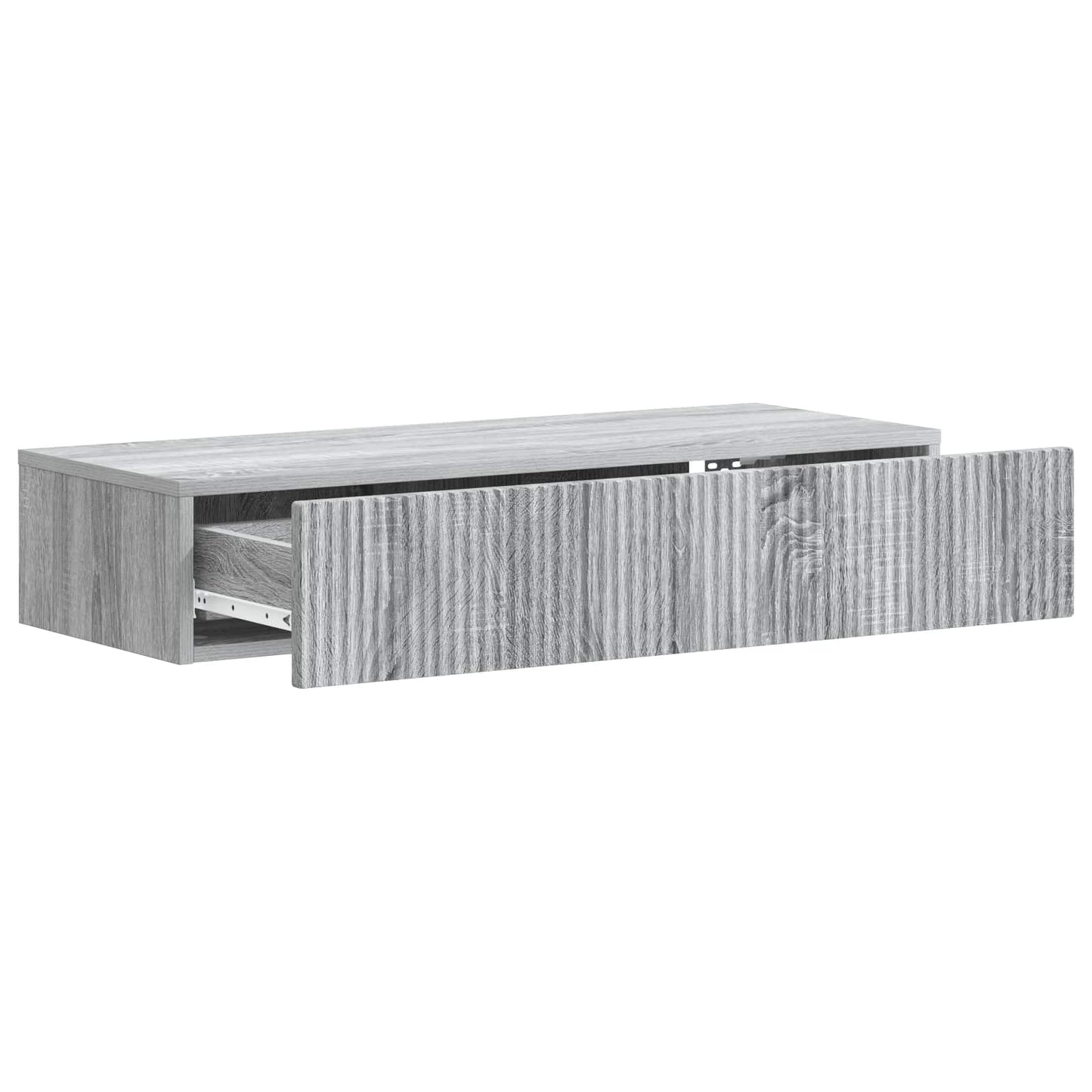 Vegghengt Sidebord Grå sonoma 87,5 x 34,5 x 17 cm