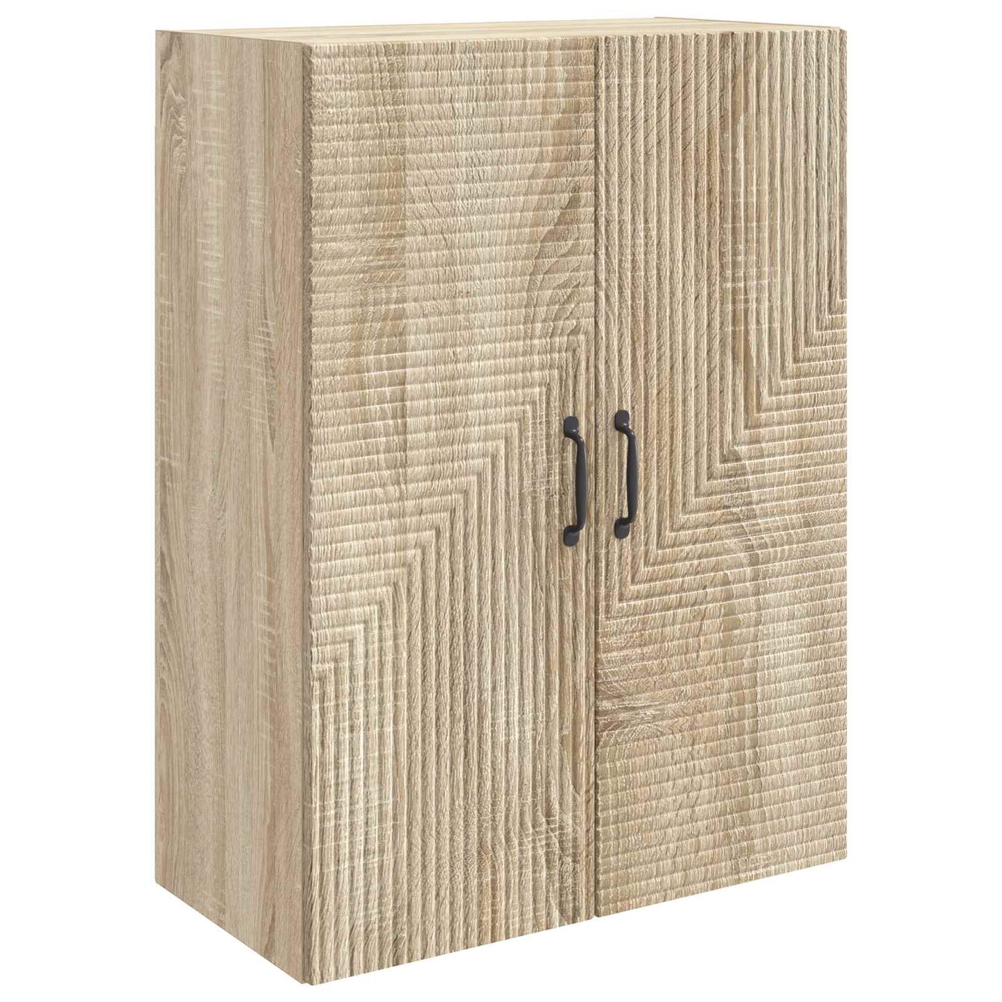Vegghengt skap Sonoma eik 66 x 34,5 x 90 cm Konstruert tre