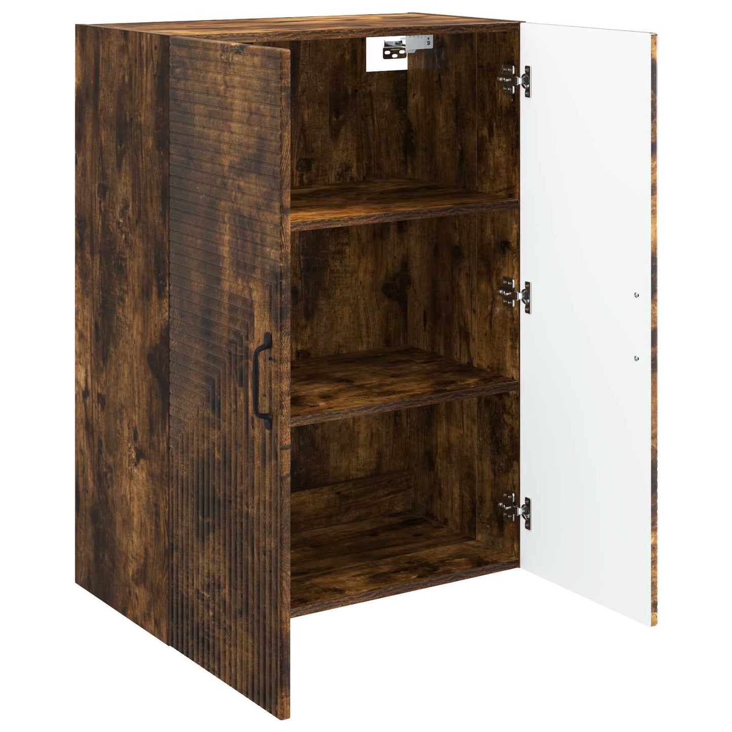 Vegghengt skap Røkt Eik 66 x 34,5 x 90 cm Konstruert tre