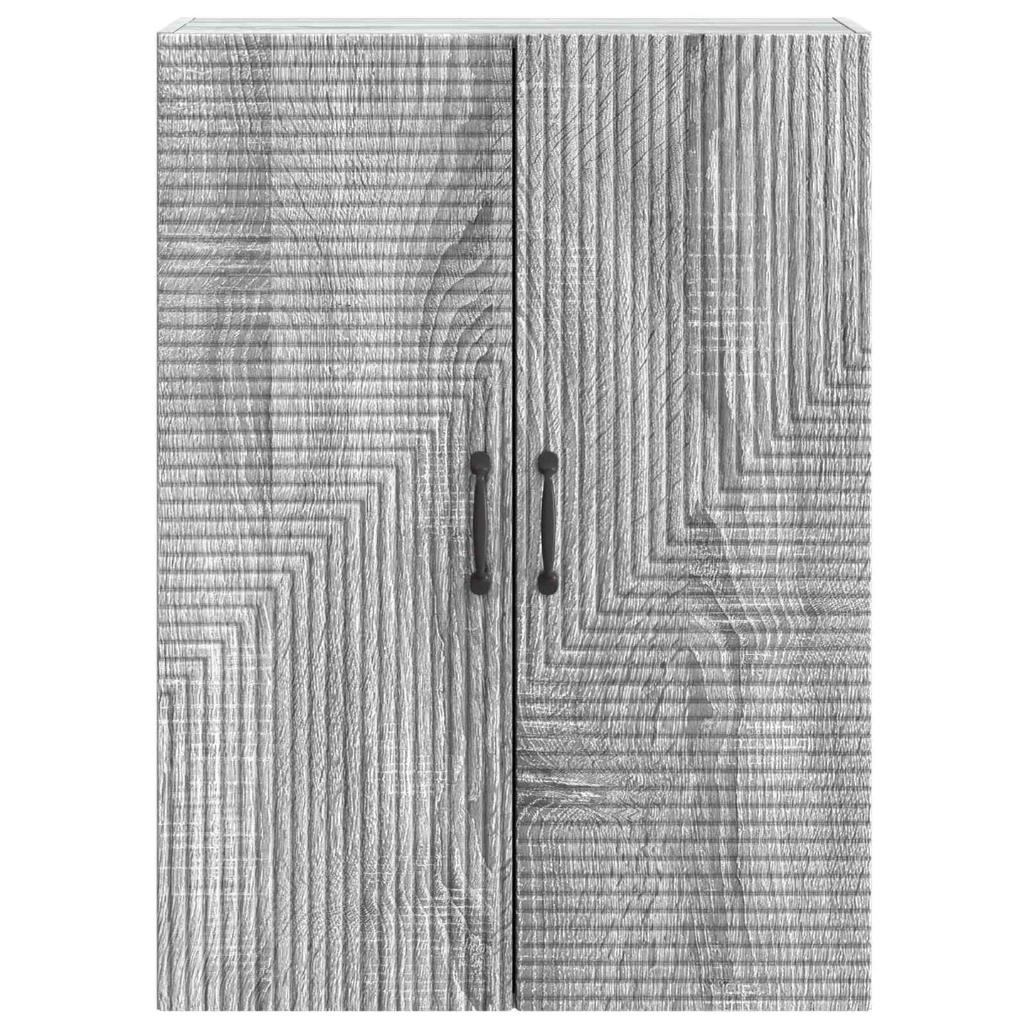 Vegghengt skap Grå Sonoma 66 x 34,5 x 90 cm Konstruert tre