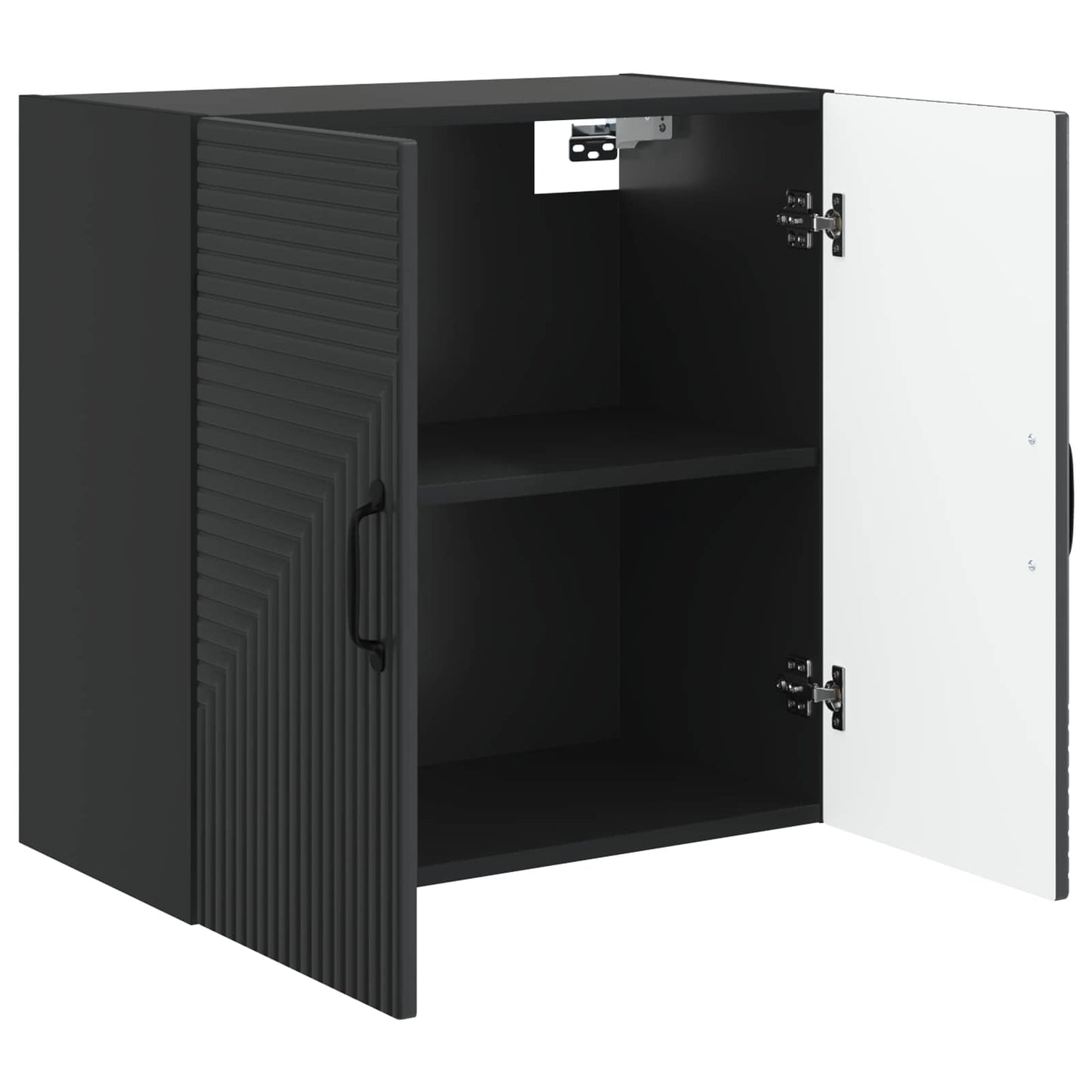 Vegghengt skap Svart 59 x 31 x 60 cm Konstruert tre