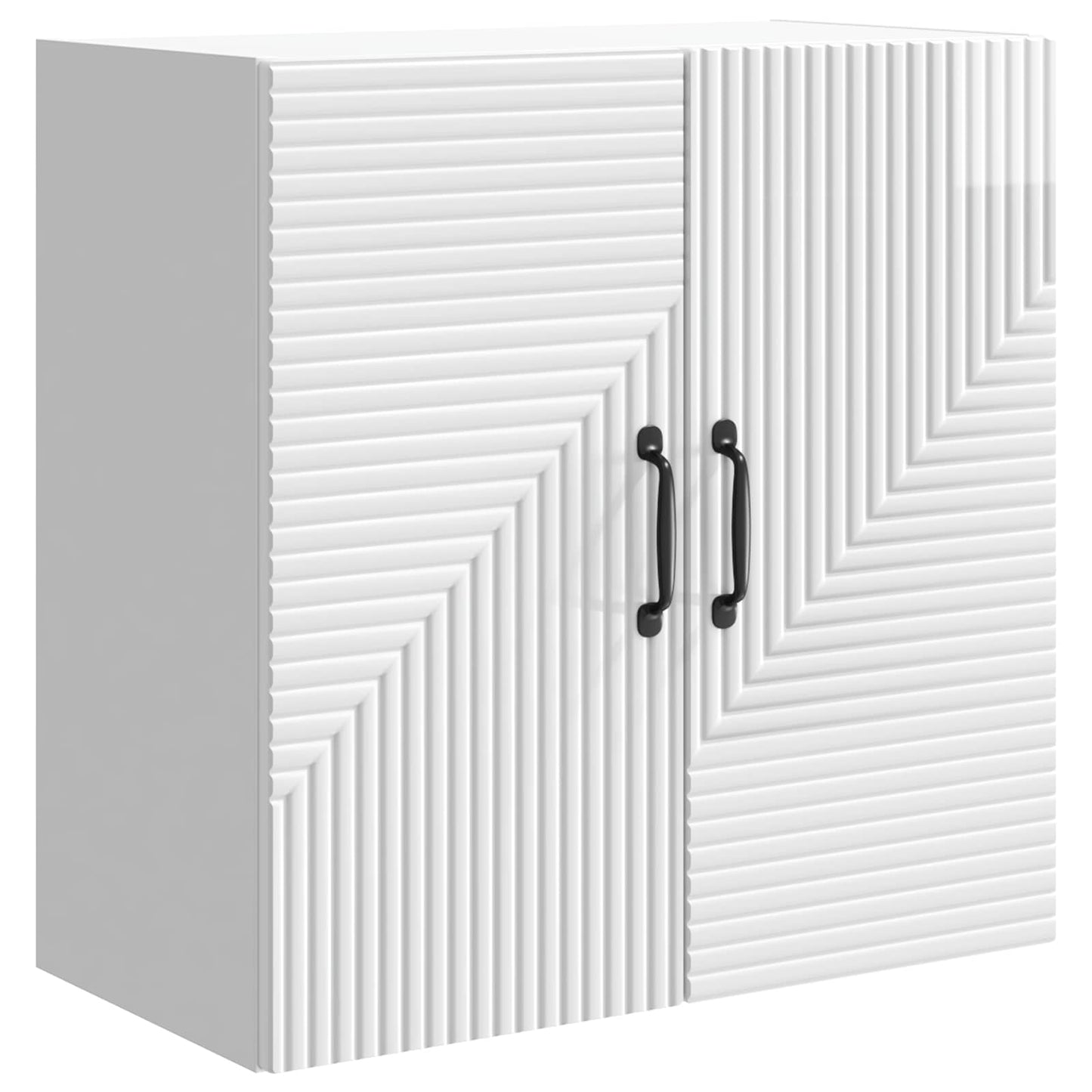 Vegghengt skap Høgglans hvit 59 x 31 x 60 cm Konstruert tre