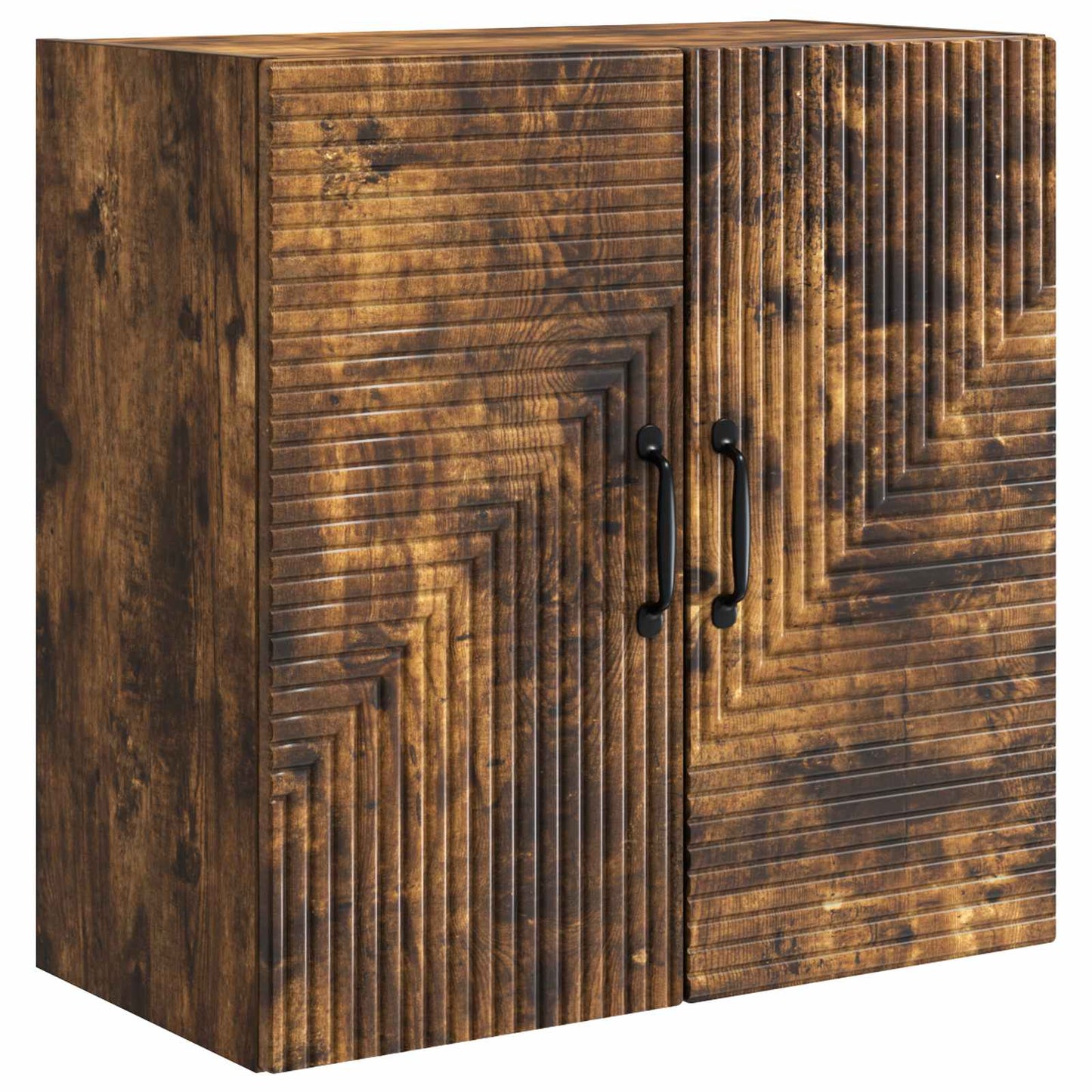 Vegghengt skap Røkt Eik 59 x 31 x 60 cm Konstruert tre