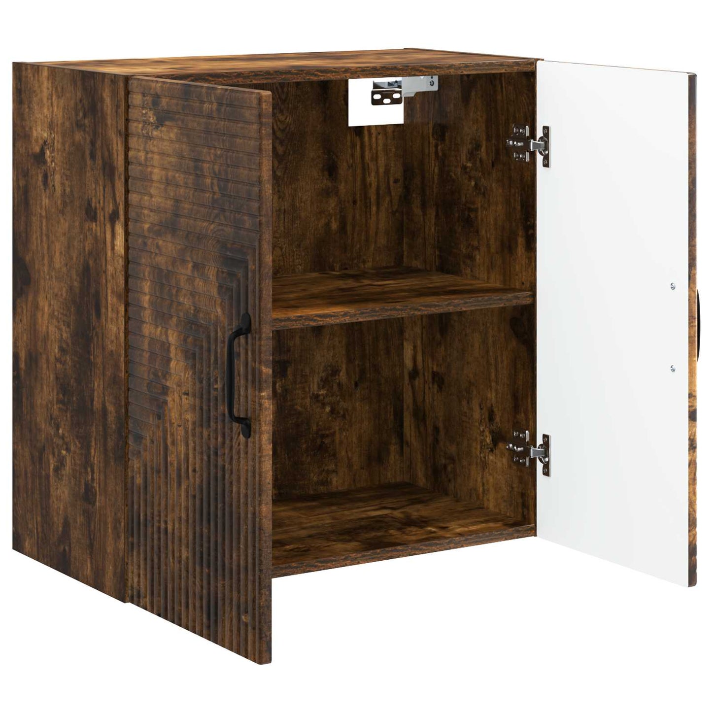 Vegghengt skap Røkt Eik 59 x 31 x 60 cm Konstruert tre