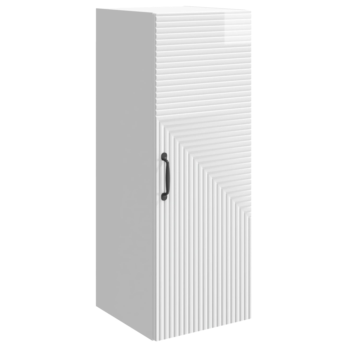 Vegghengt skap Høgglans hvit 33 x 34,5 x 90 cm Konstruert tre