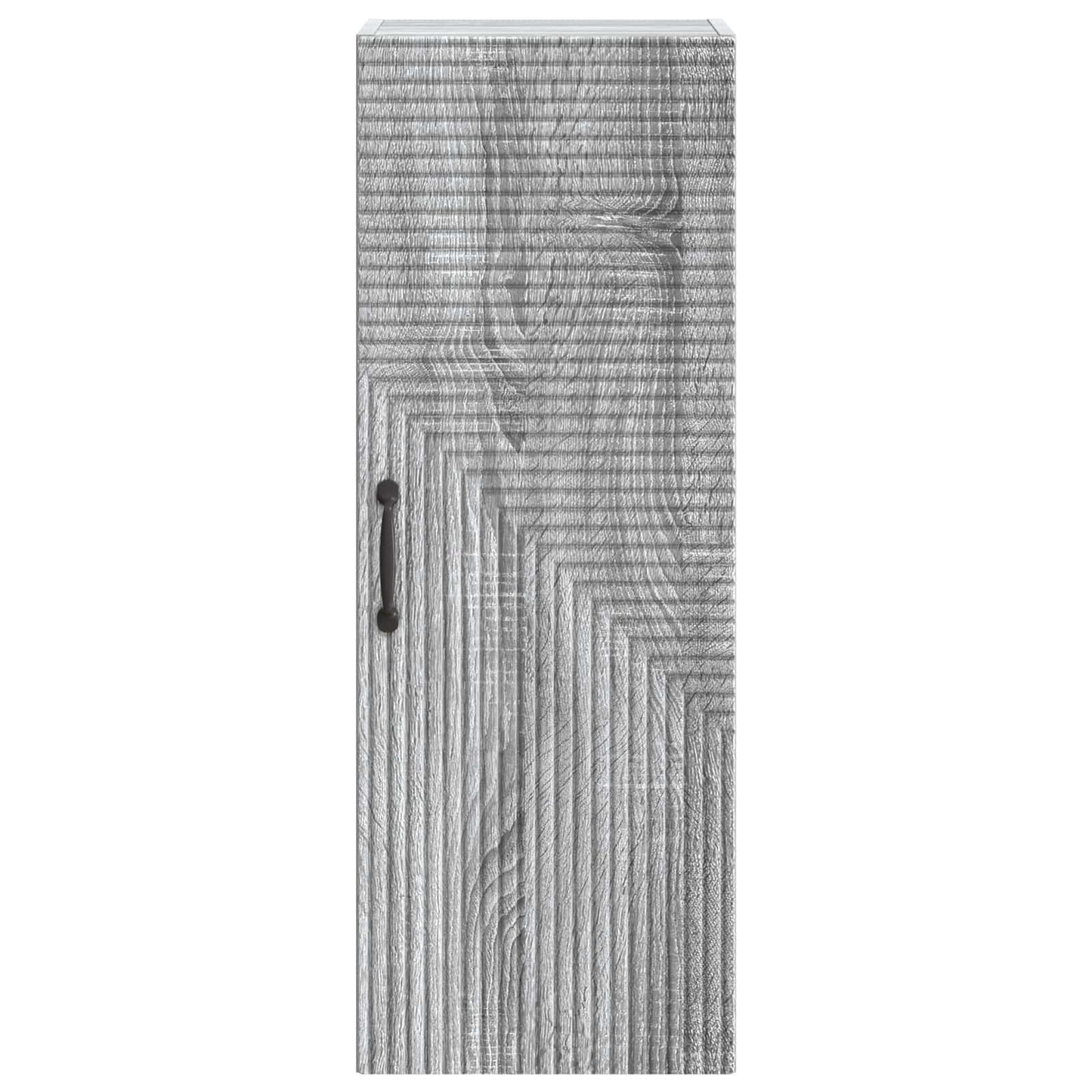 Vegghengt skap Grå Sonoma 33 x 34,5 x 90 cm Konstruert tre