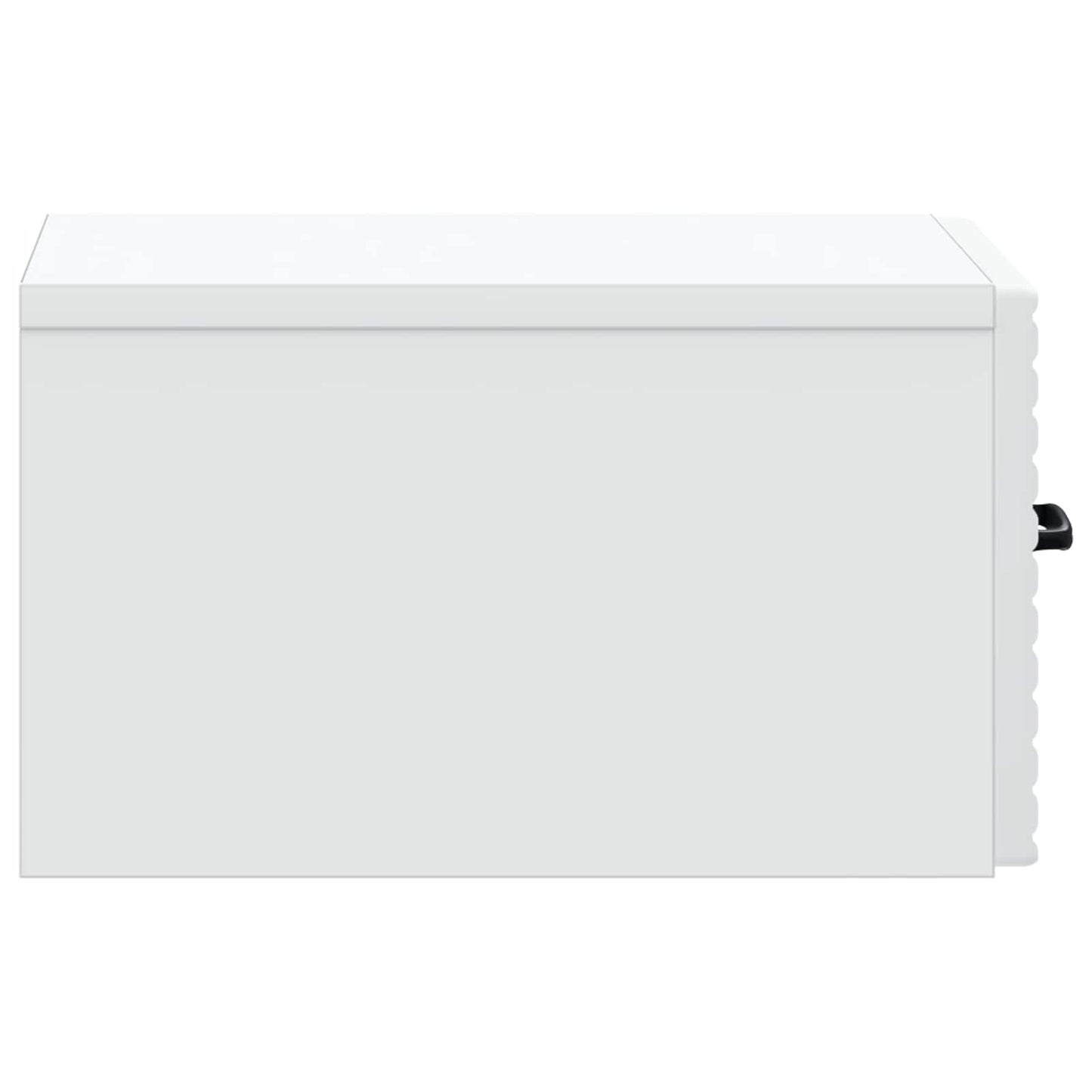 Vegghengt Nattbord 2 pcs Hvit 34,5 x 33 x 20 cm Konstruert tre