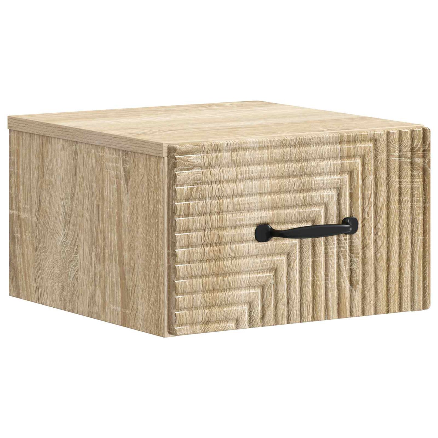 Vegghengt Nattbord Sonoma eik 34,5 x 33 x 20 cm Konstruert tre