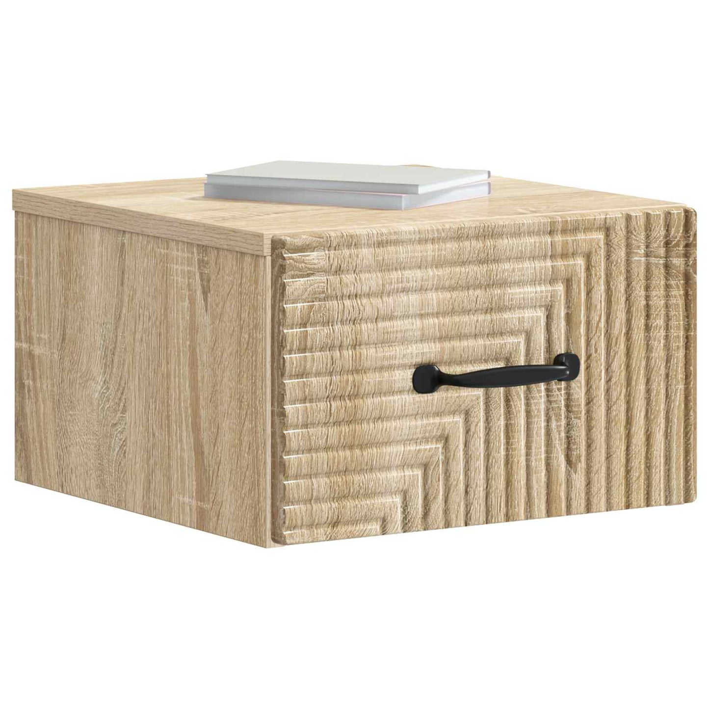 Vegghengt Nattbord Sonoma eik 34,5 x 33 x 20 cm Konstruert tre