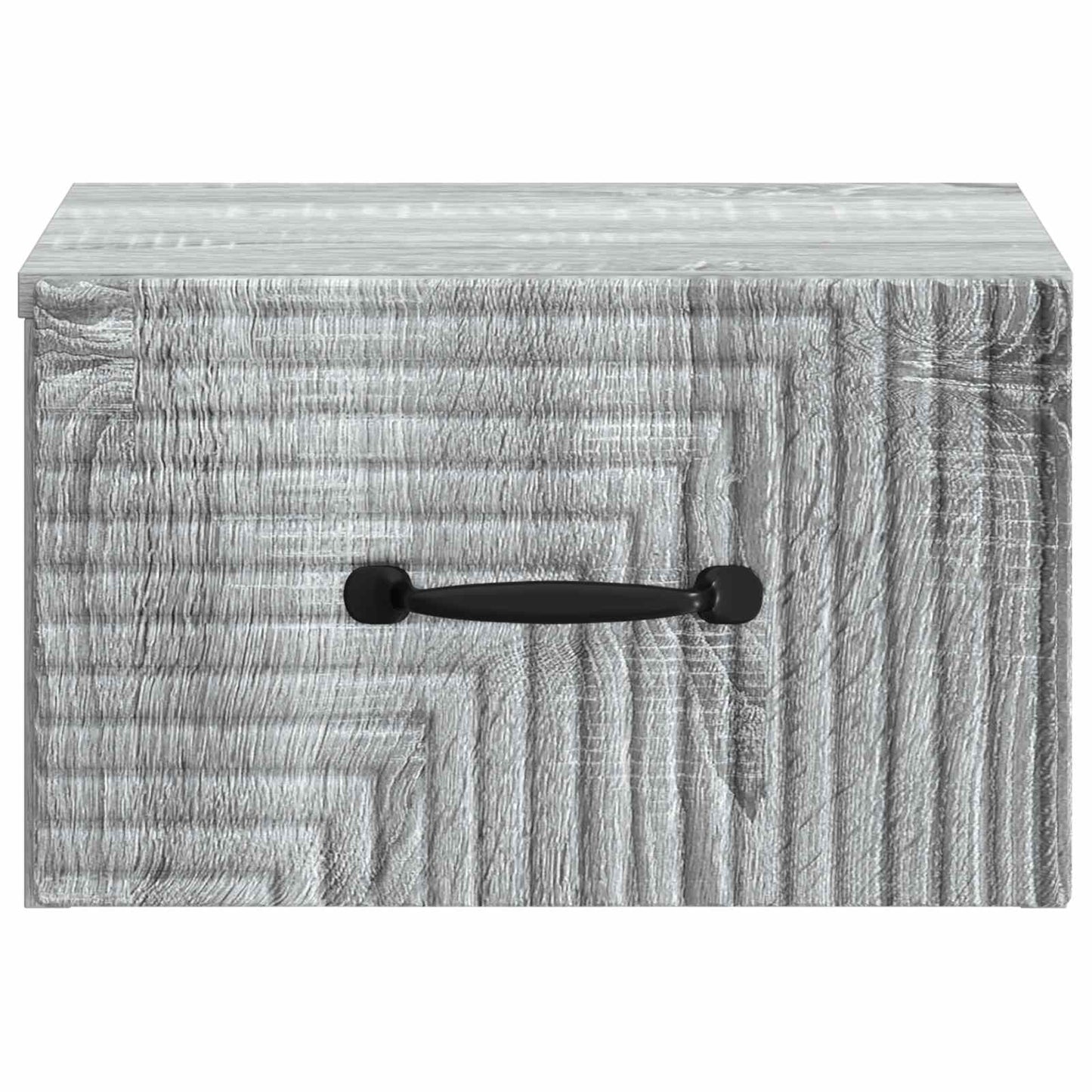 Vegghengt Nattbord med skuff 2 pcs Grå sonoma 34,5 x 33 x 20 cm
