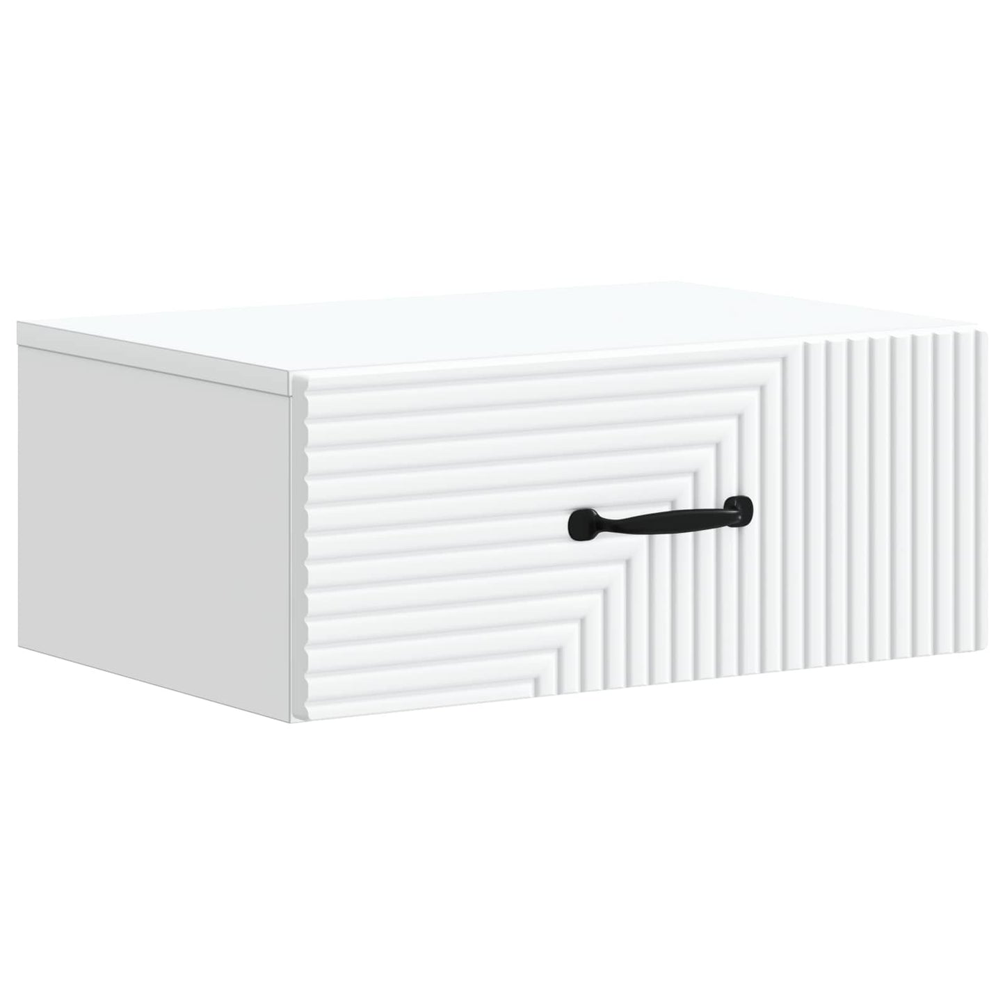 Vegghengt Nattbord 2 pcs Hvit 49 x 34,5 x 20 cm Konstruert tre