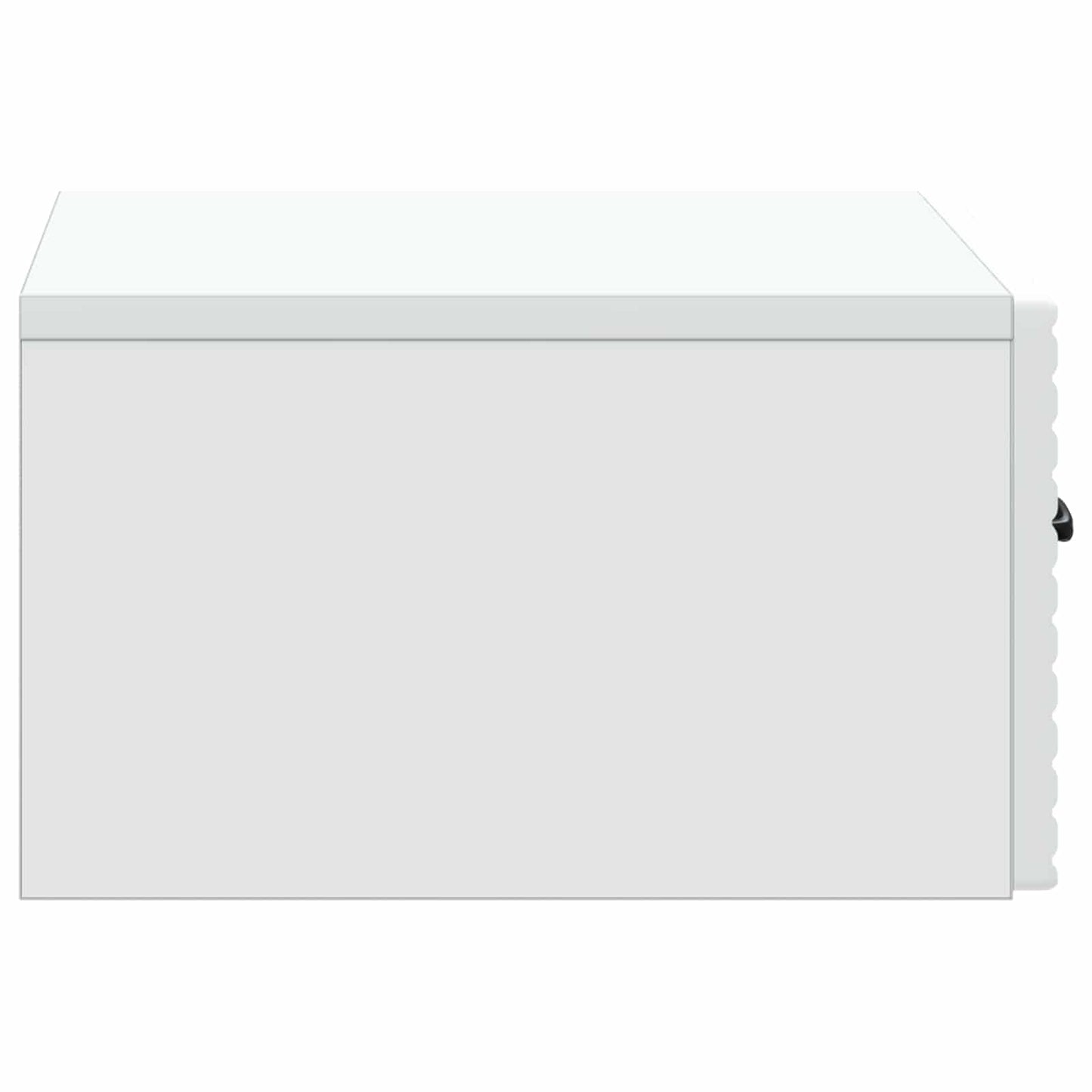 Vegghengt Nattbord 2 pcs Hvit 49 x 34,5 x 20 cm Konstruert tre